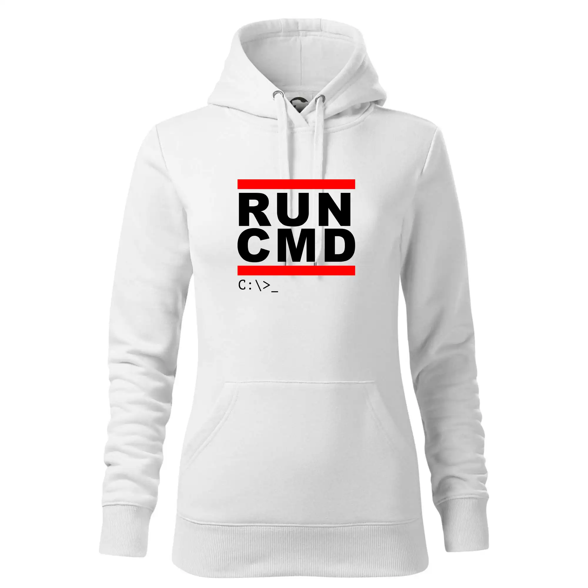Tričká pre ajťákov - Run CMD - Mikina dámská Cape s kapucí