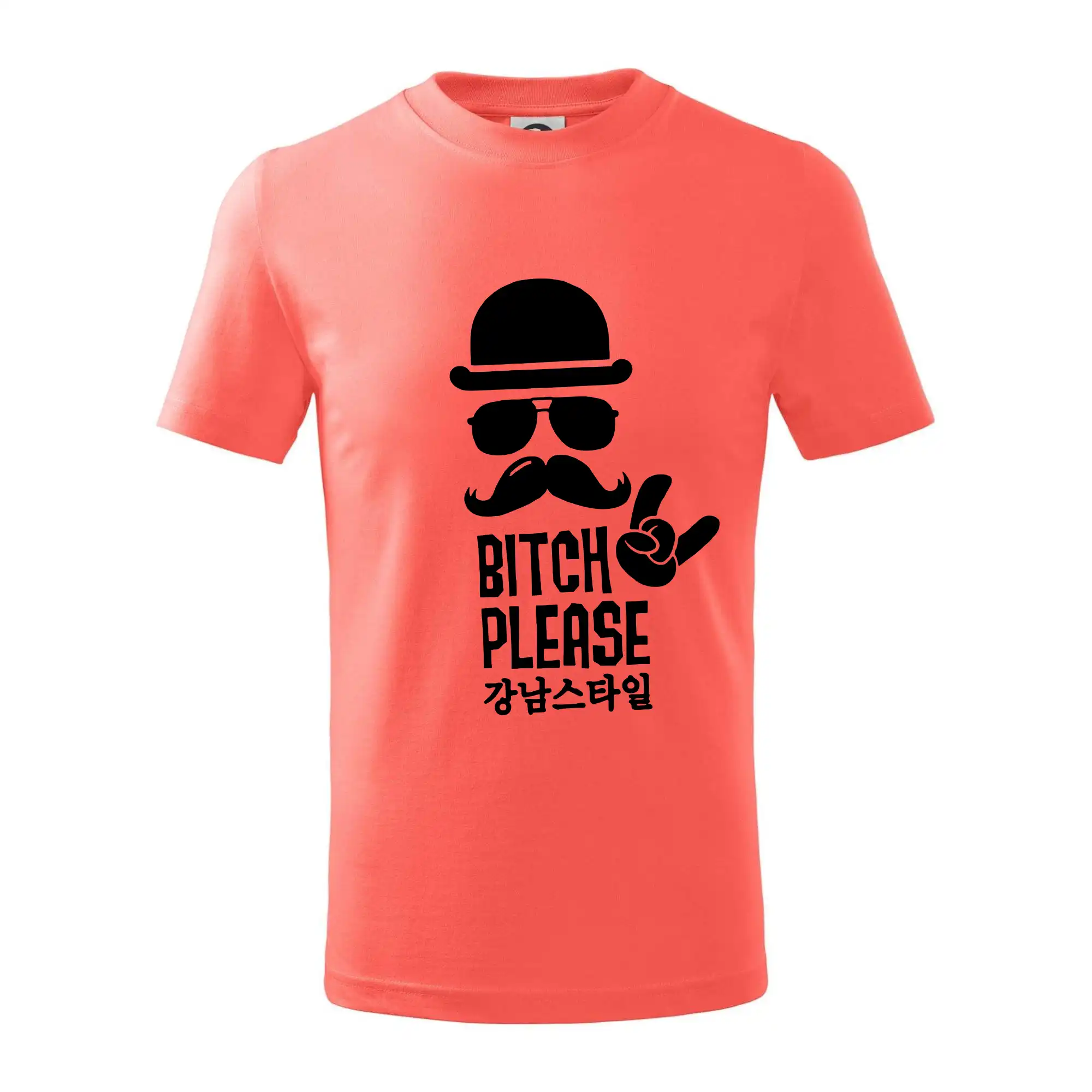 Tričká s fúzikmi - Bitch please! Mustache - Tričko detské bavlnené