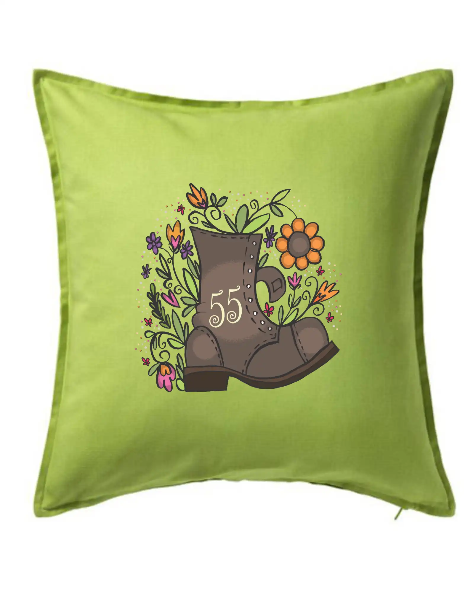 Tričká k narodeninám - Stará topánka 55 - Vankúš 50x50