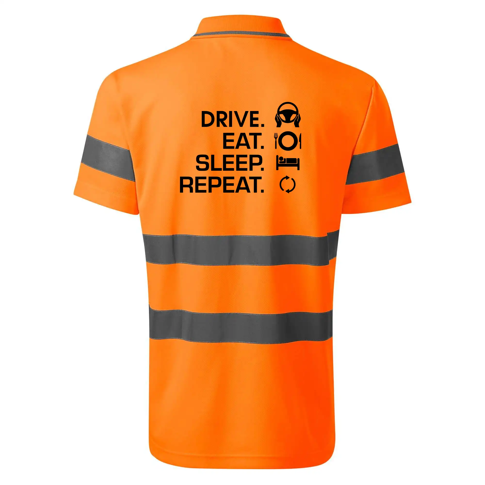 Auto tričká - Drive eat sleep repeat - HV Runway 2V9 - Reflexné polokošeľa