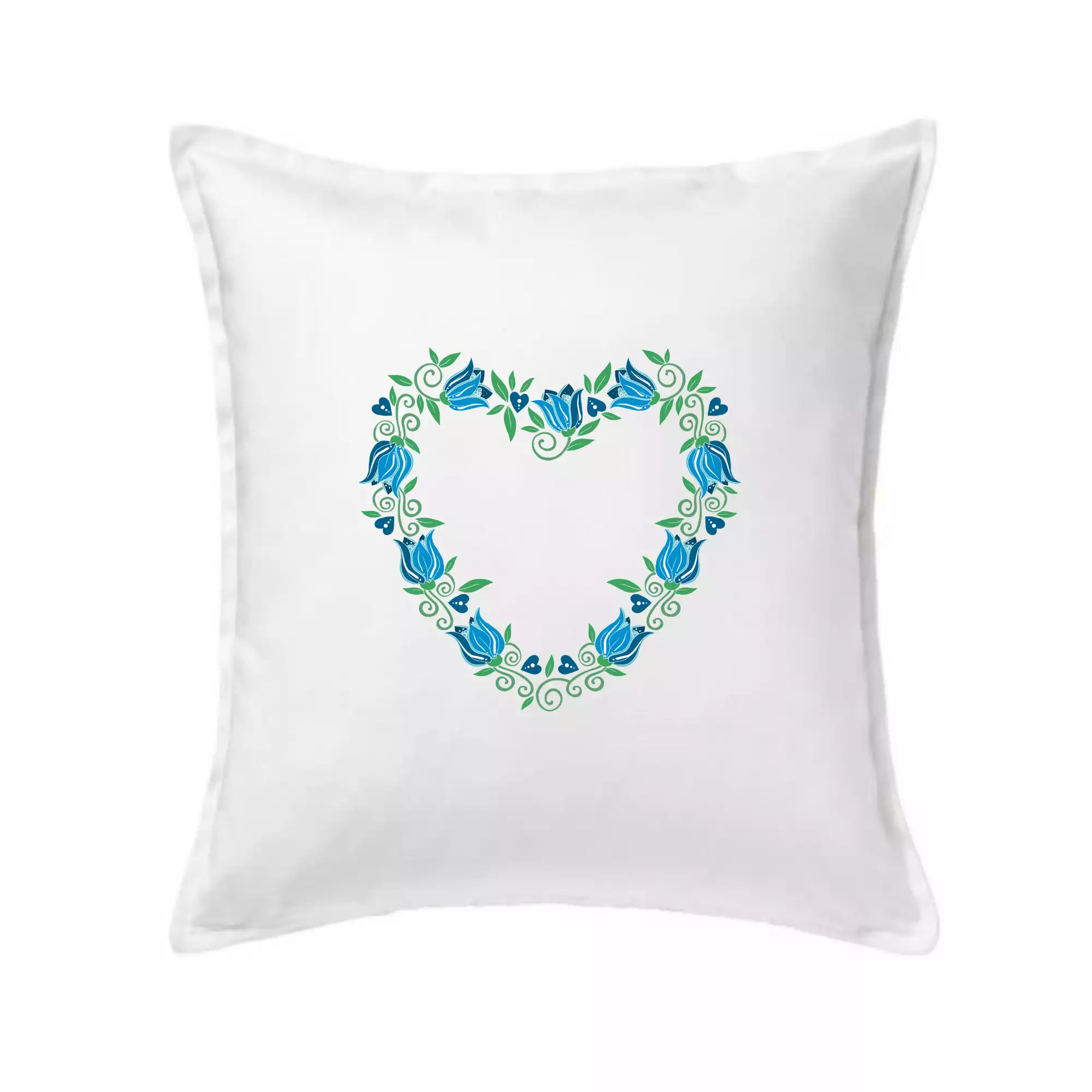 Modré tulipánové srdiečko (Pecka design)