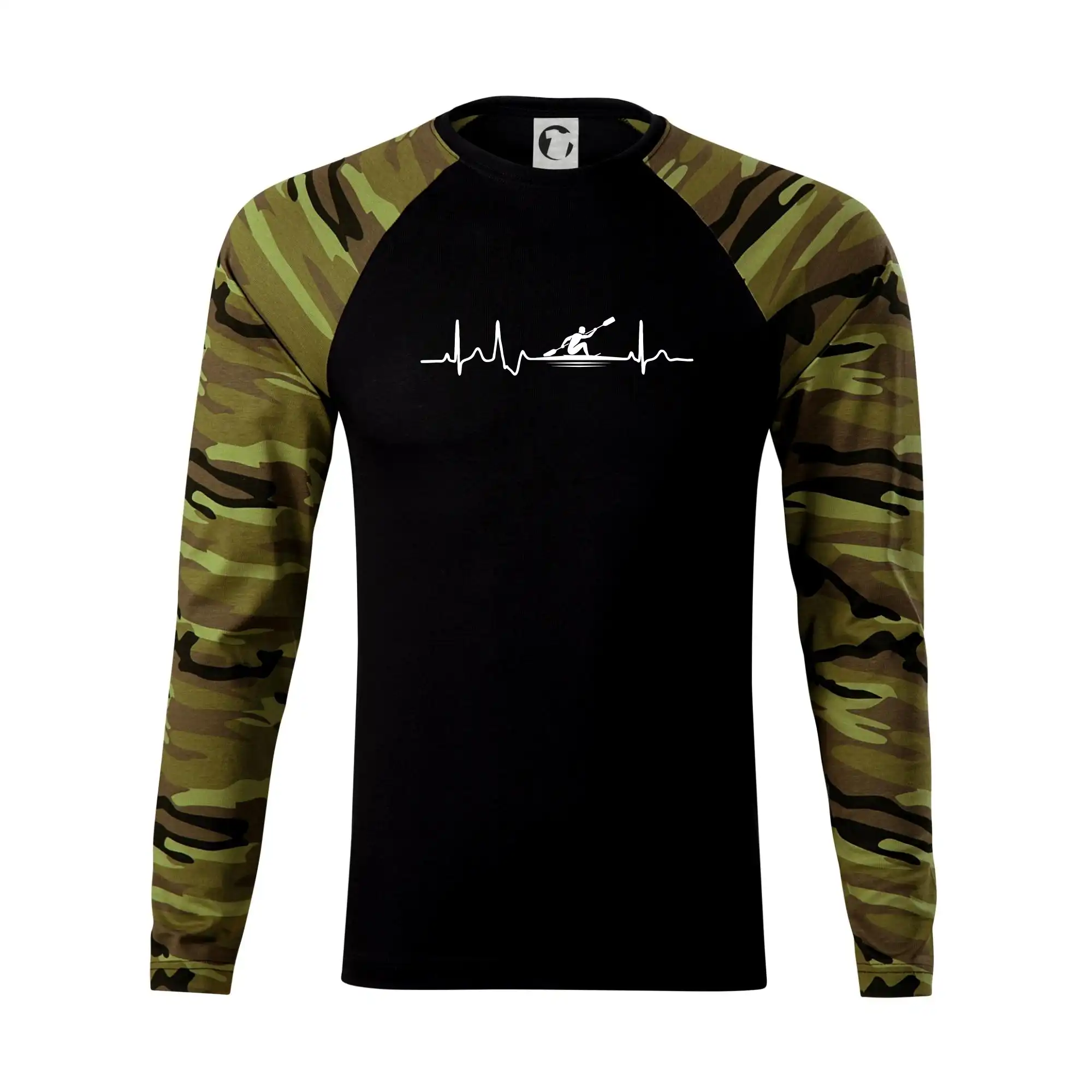 Vodácke tričká - EKG pádlovania - Camouflage LS