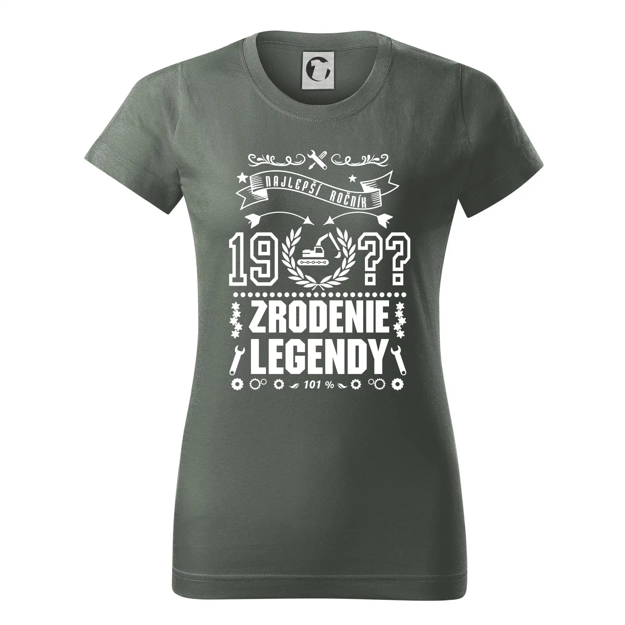 Trička Zrodenie legendy - Zrodenie legendy pre bagristu - Dámske tričko basic - ľahko voľnejšie a dlhšie