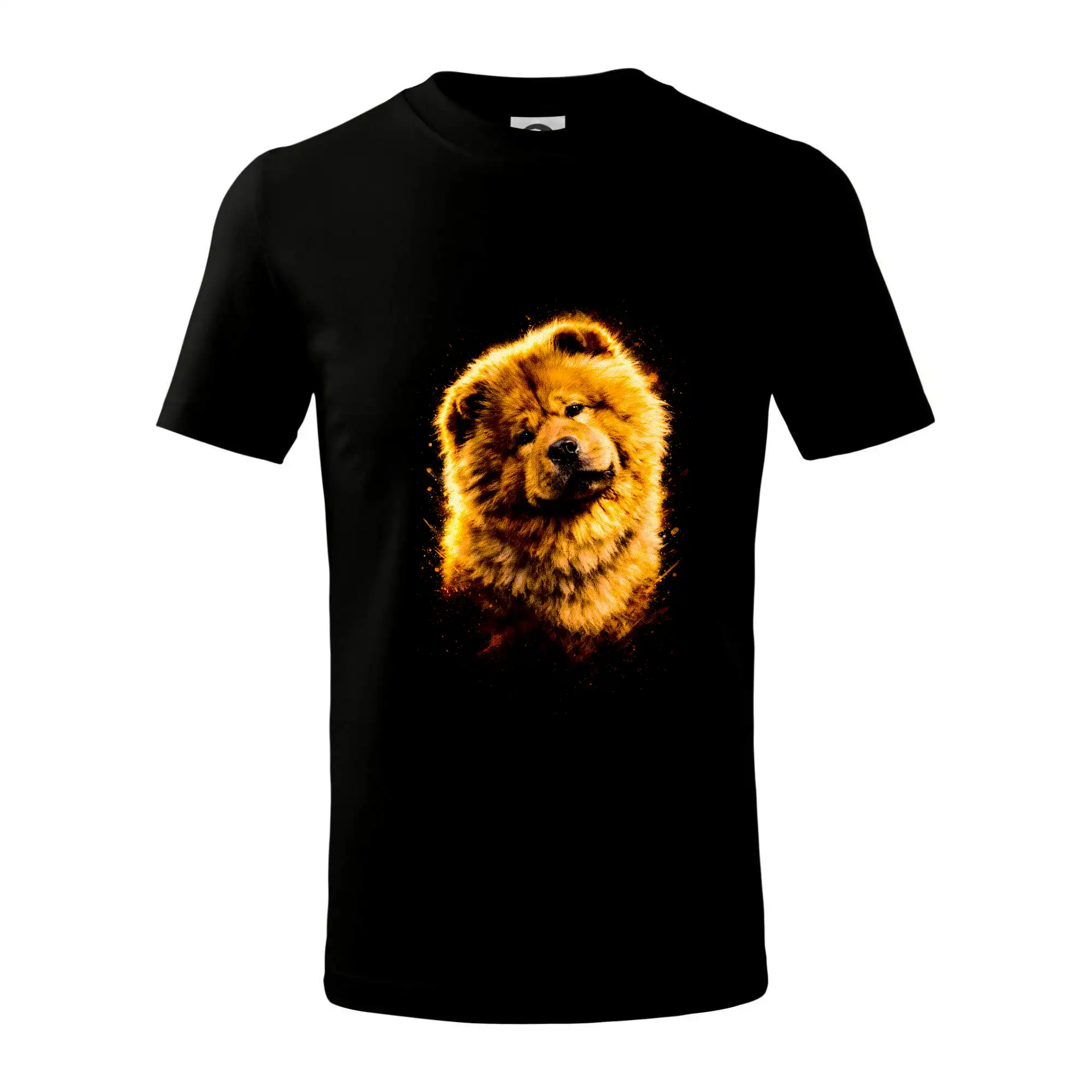 Ostatné psie plemená - Obrázok poltón Čau-čau sediaci - Tričko detské bavlnené