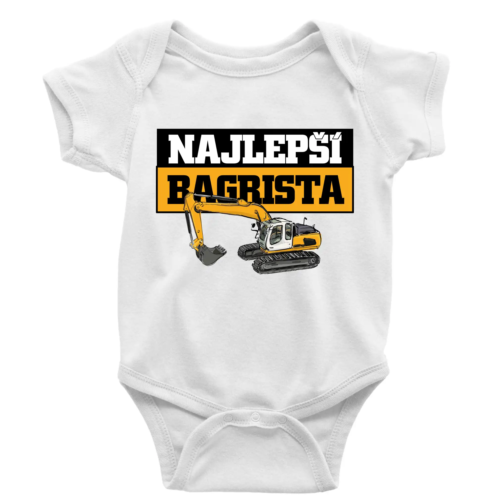 Najlepší bagrista - Body dojčenské s krátkym rukávom