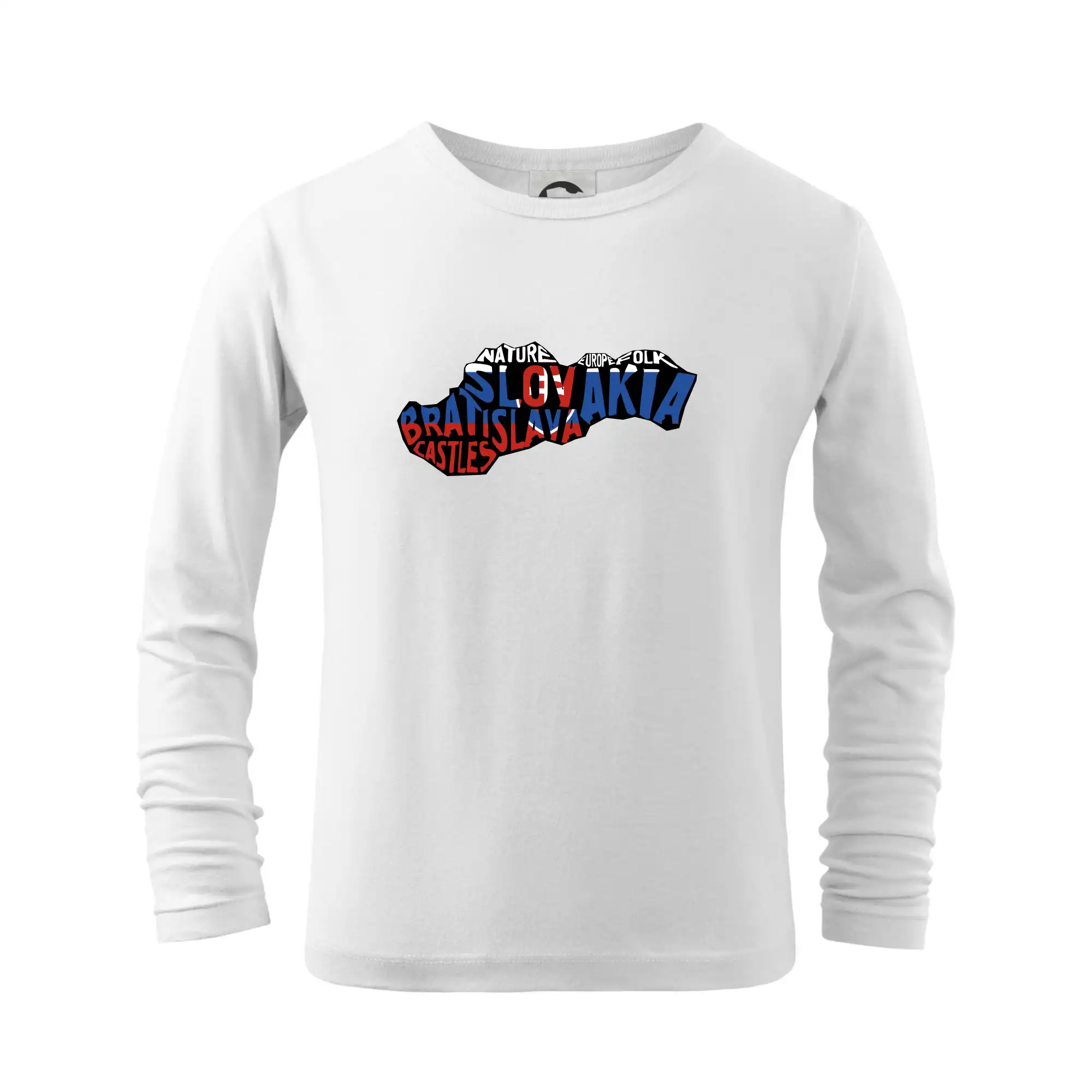 Ostatné mestá / miesta - Mapy - názvy miest - Slovensko - Tričko detské Long Sleeve