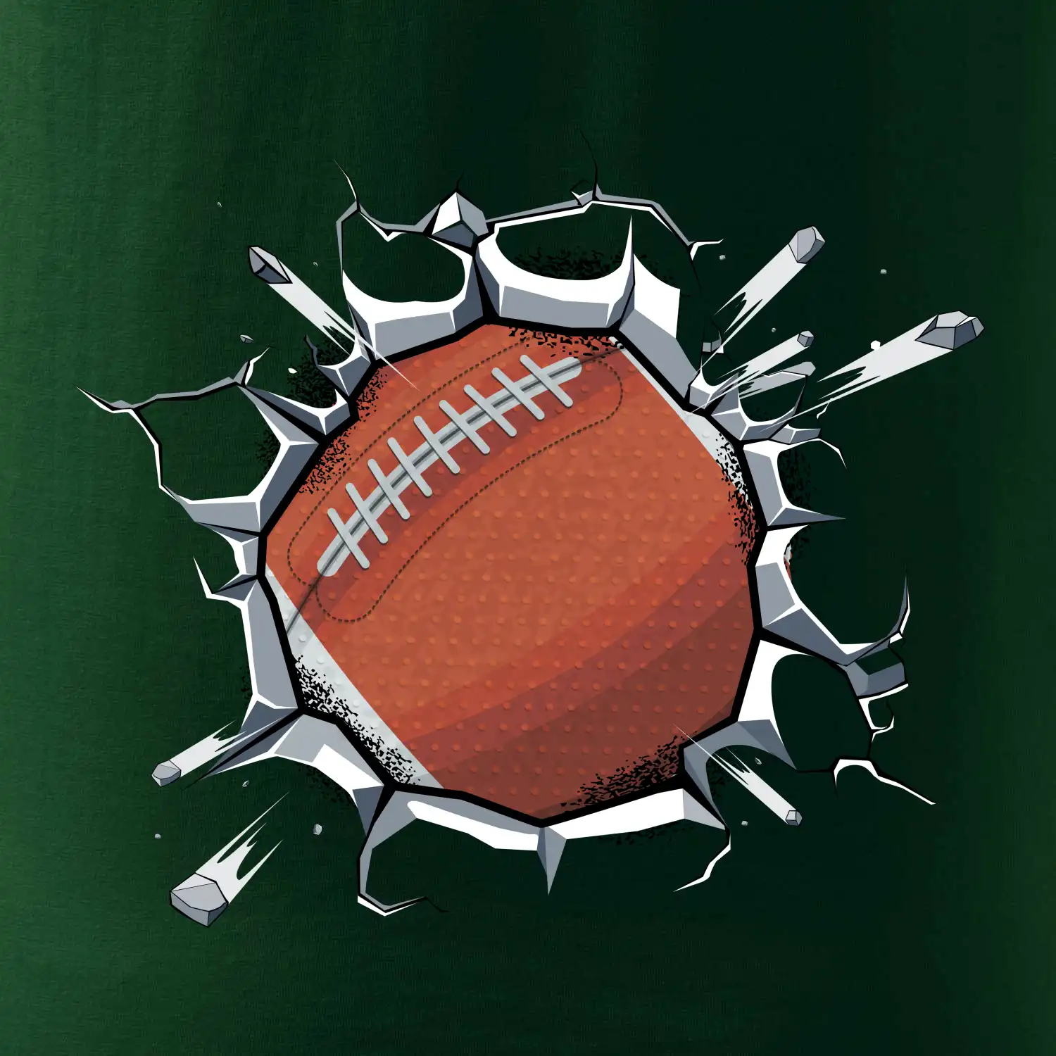 Americký fotbal míč v triku