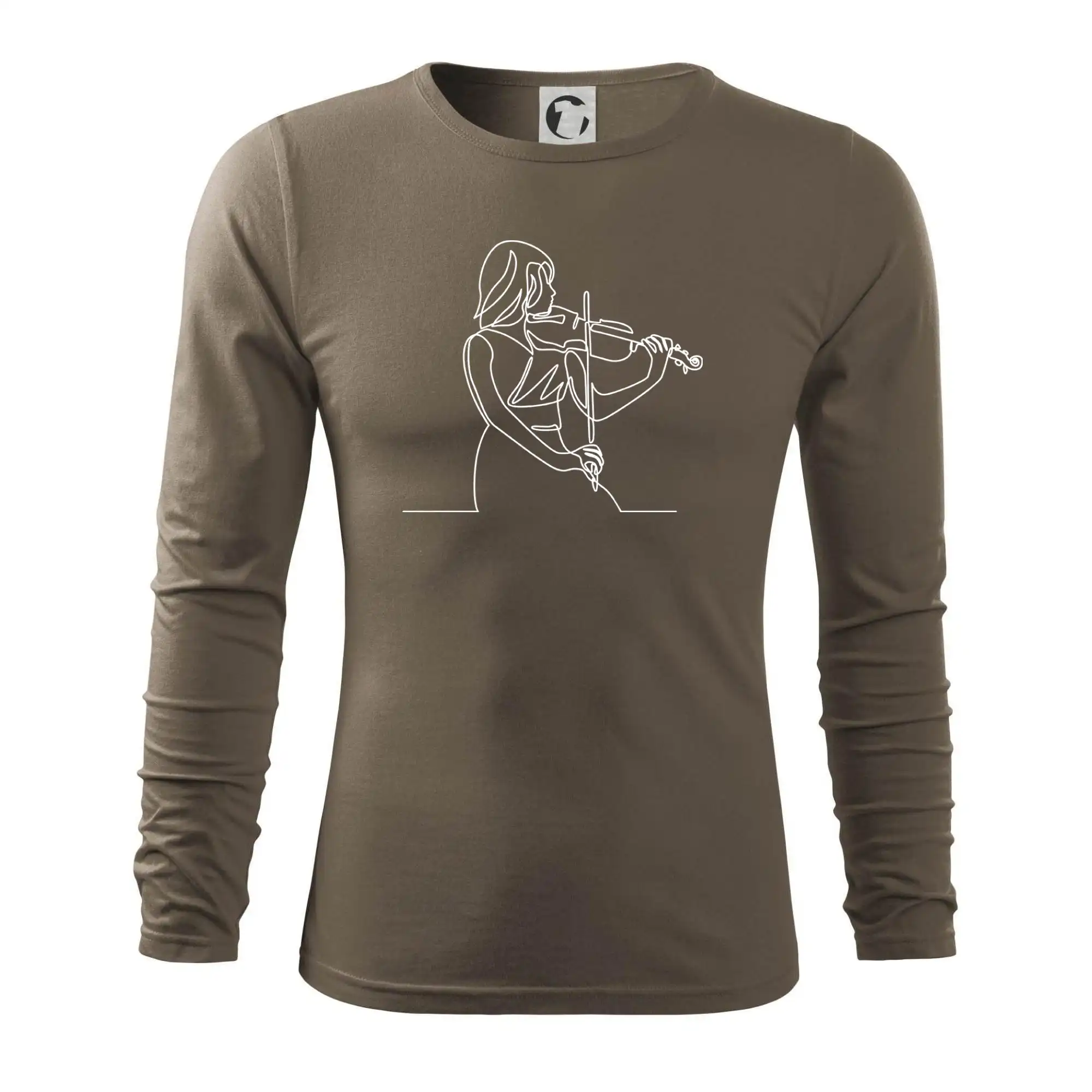 Houslistka jedním tahem