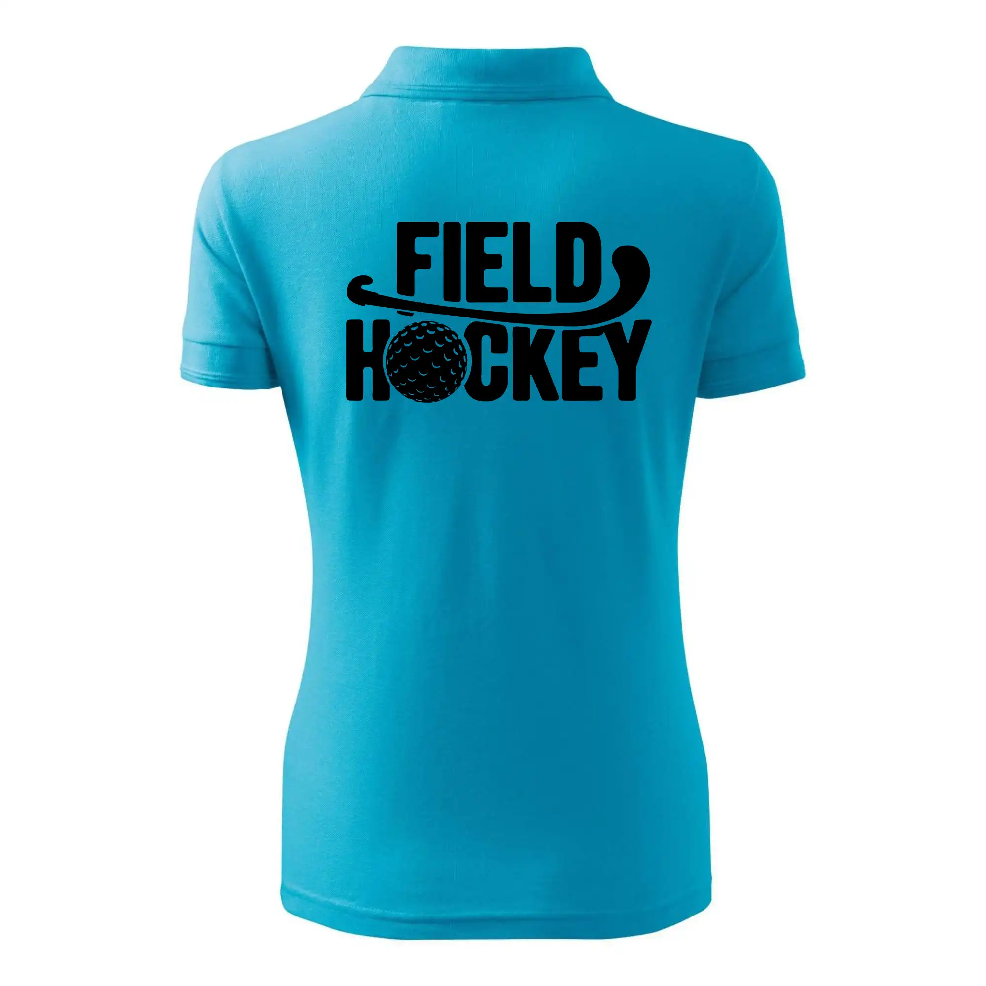 Field hockey míček a nápis