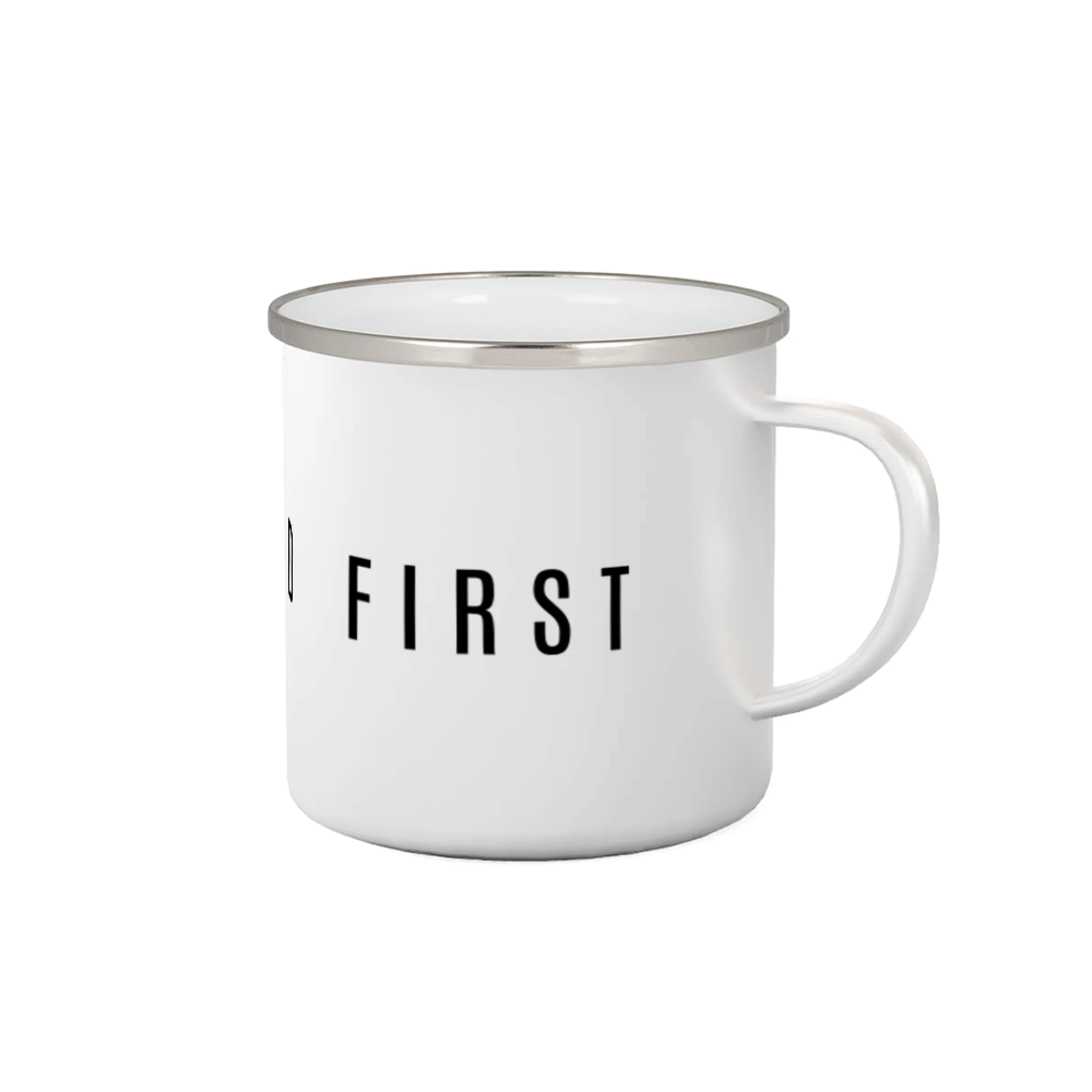 Put God first slabý nápis - Plecháčik
