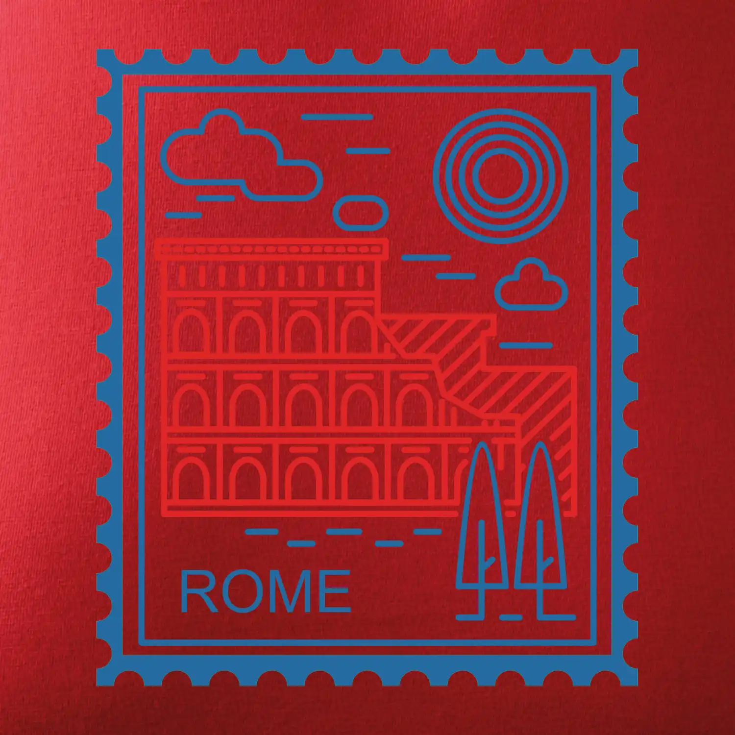 Řím známka jednoduchá