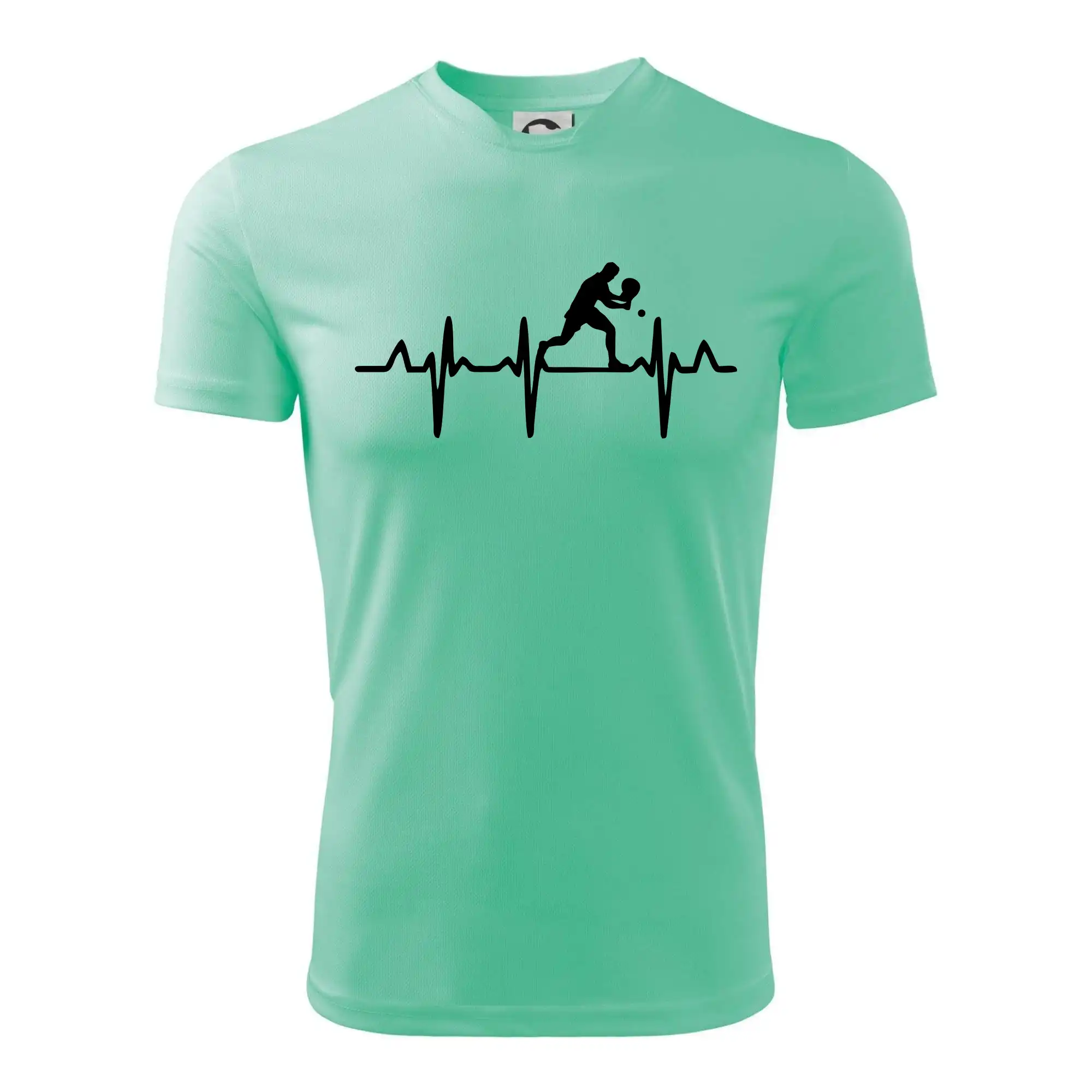 EKG stolní tenista stojící