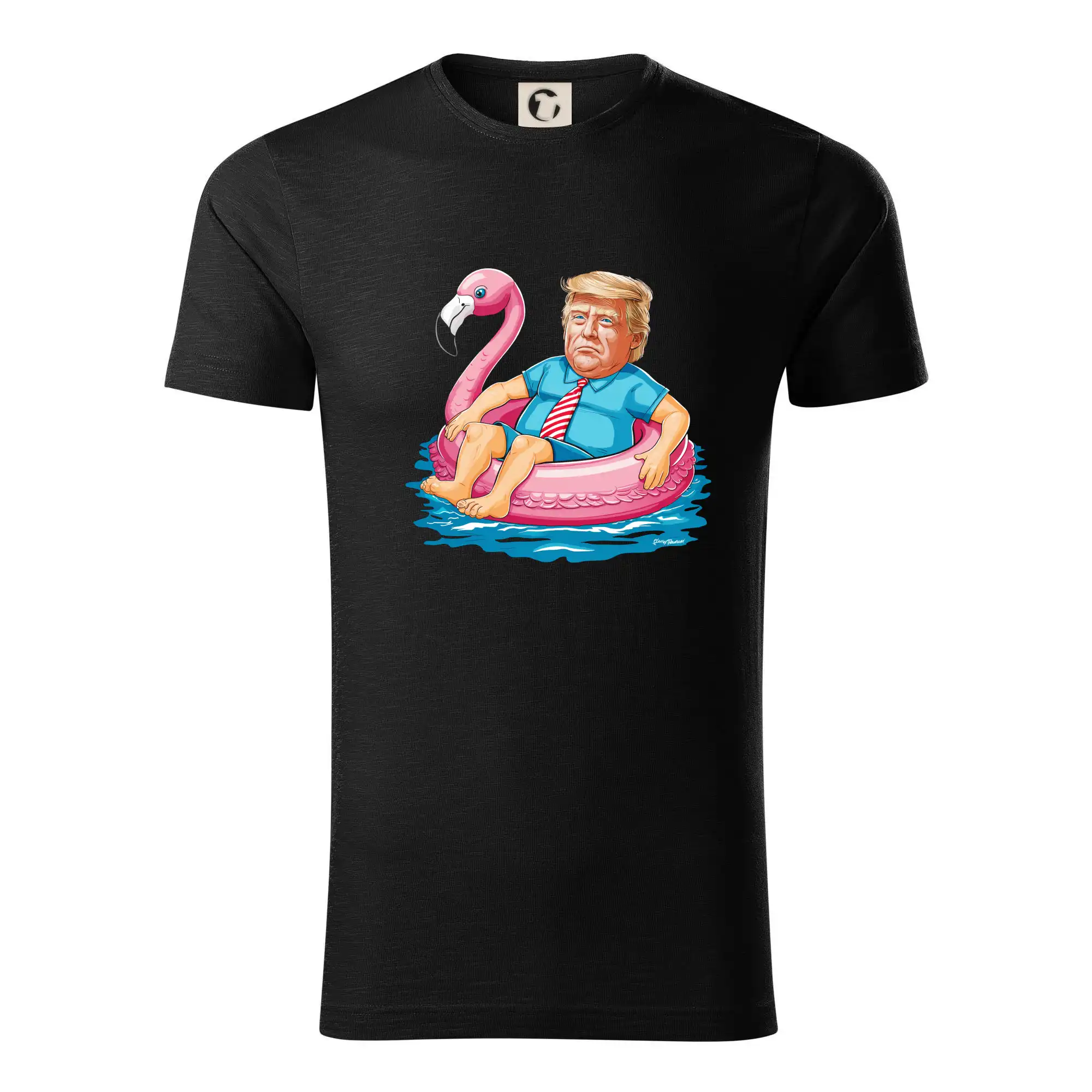 Politické tričká - Trump a plameniak - Tričko z organickej bavlny