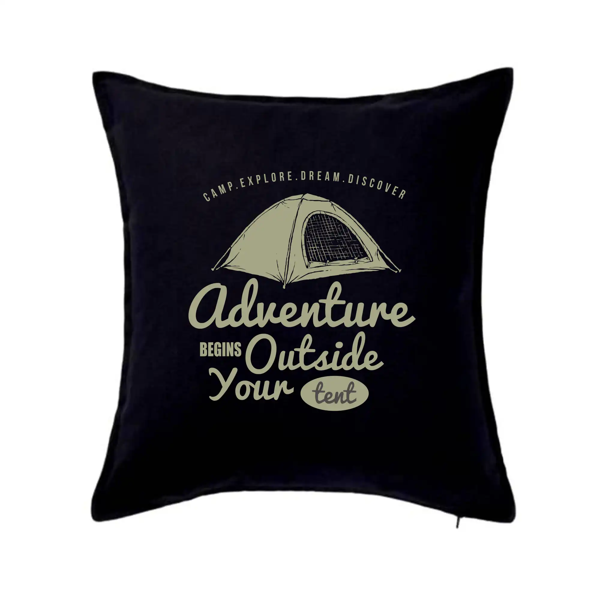 Trička na kempovanie - Adventure outside - Vankúš 50x50