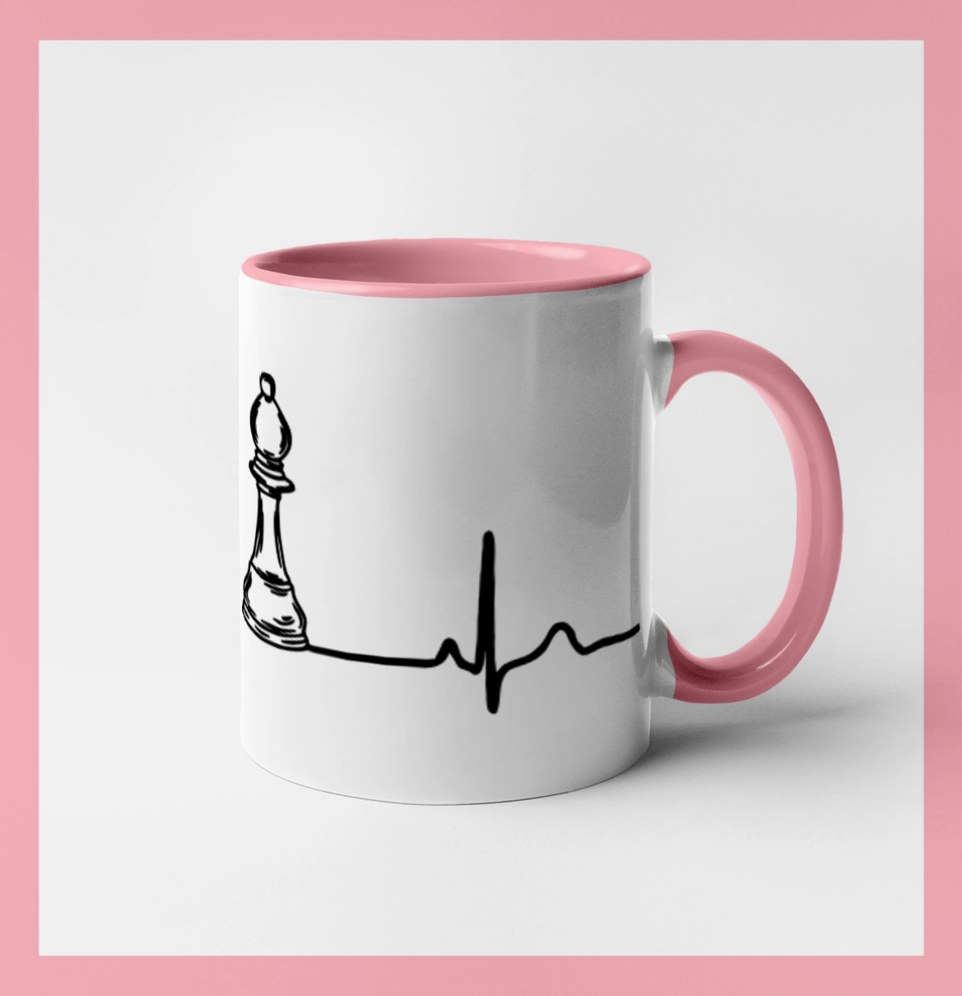 Tričká pre hráčov - EKG Šachové figúrky - Strelec - Hrnček 