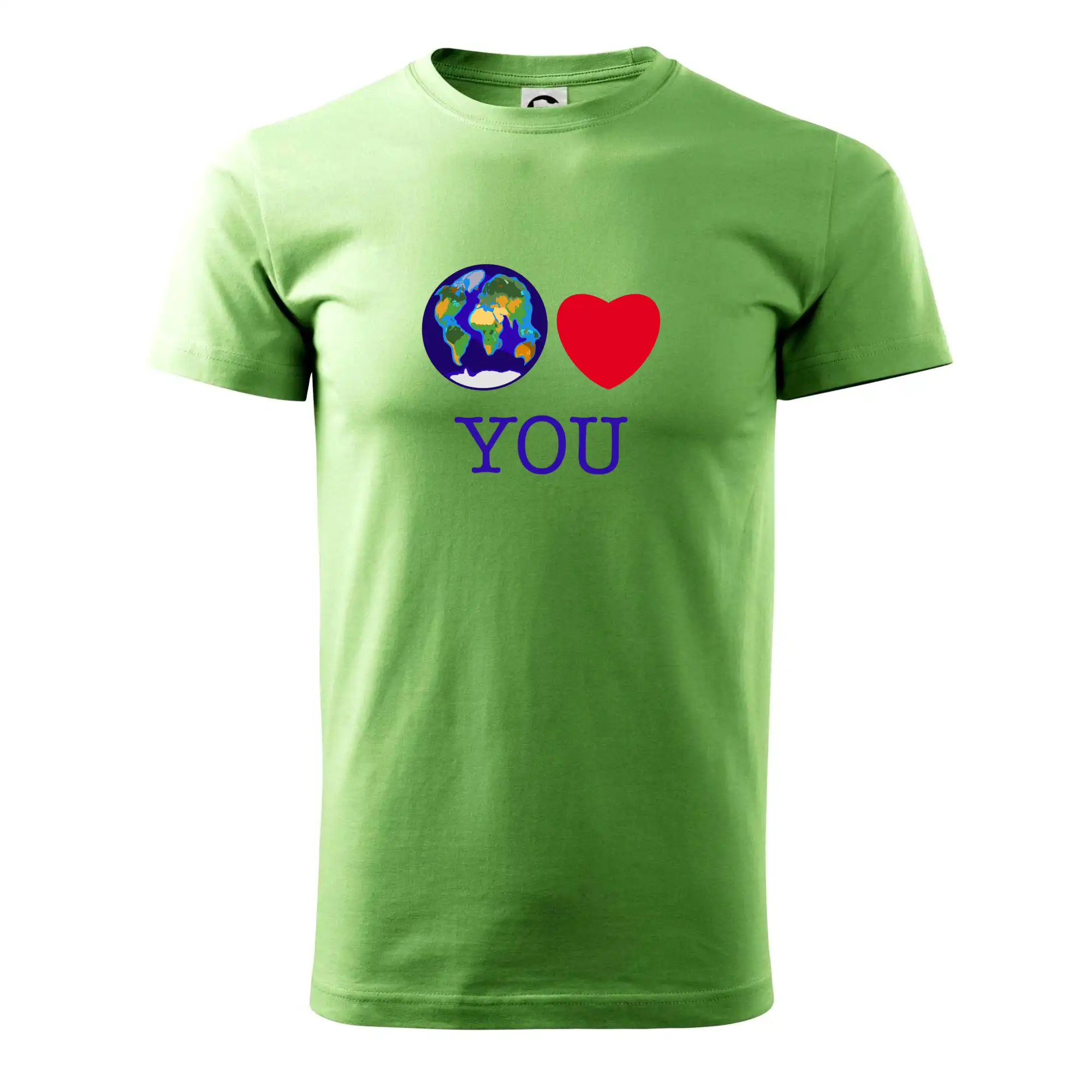 Vesmirne tričká - Svet Ťa miluje world loves you - Pánske tričko nižšej gramáže