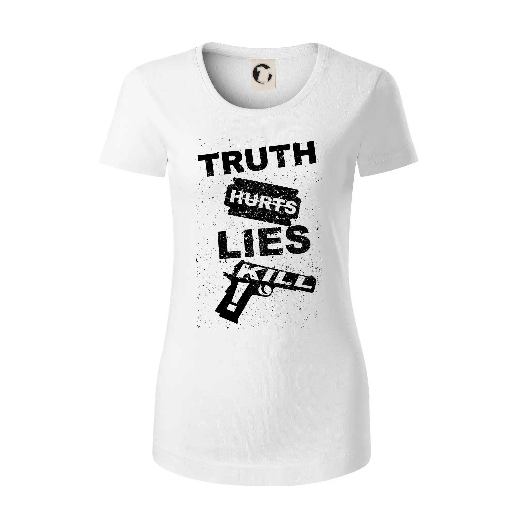 Truth Hurts lies kill - Dámske tričko z organickej bavlny Origin (GOTS)