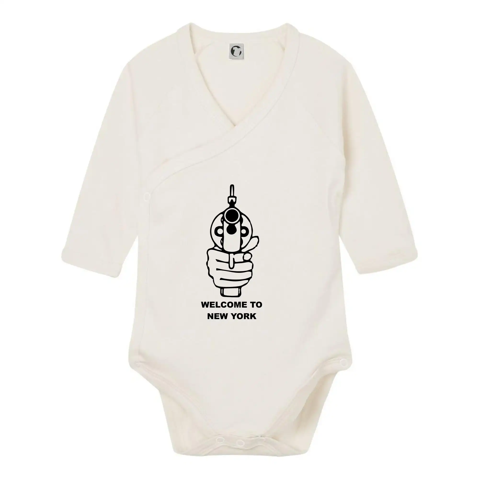 Tričká USA - Welcome to NYC - Body zavinovacie s dlhým rukávom