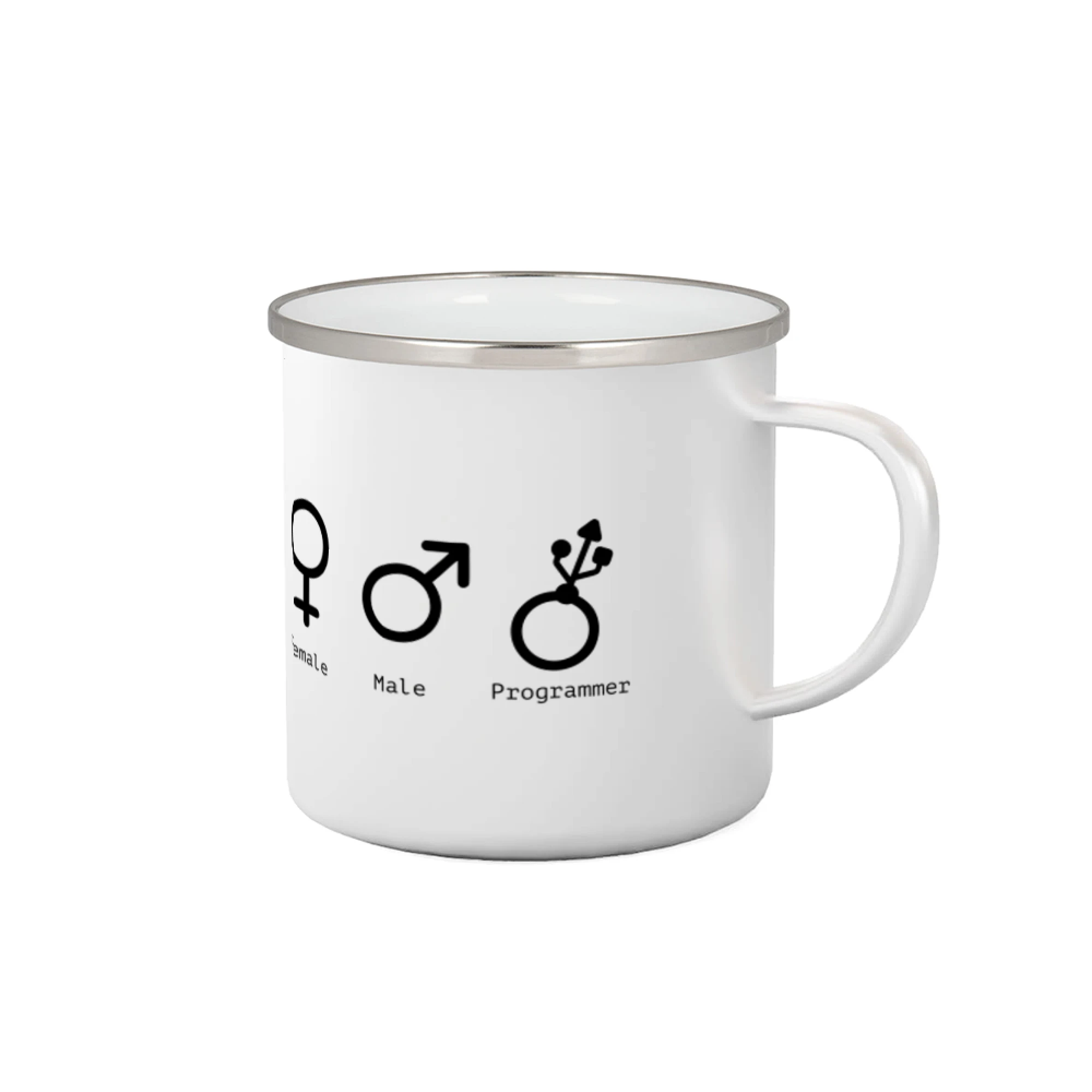Tričká pre ajťákov - Female male programmer - Plecháčik