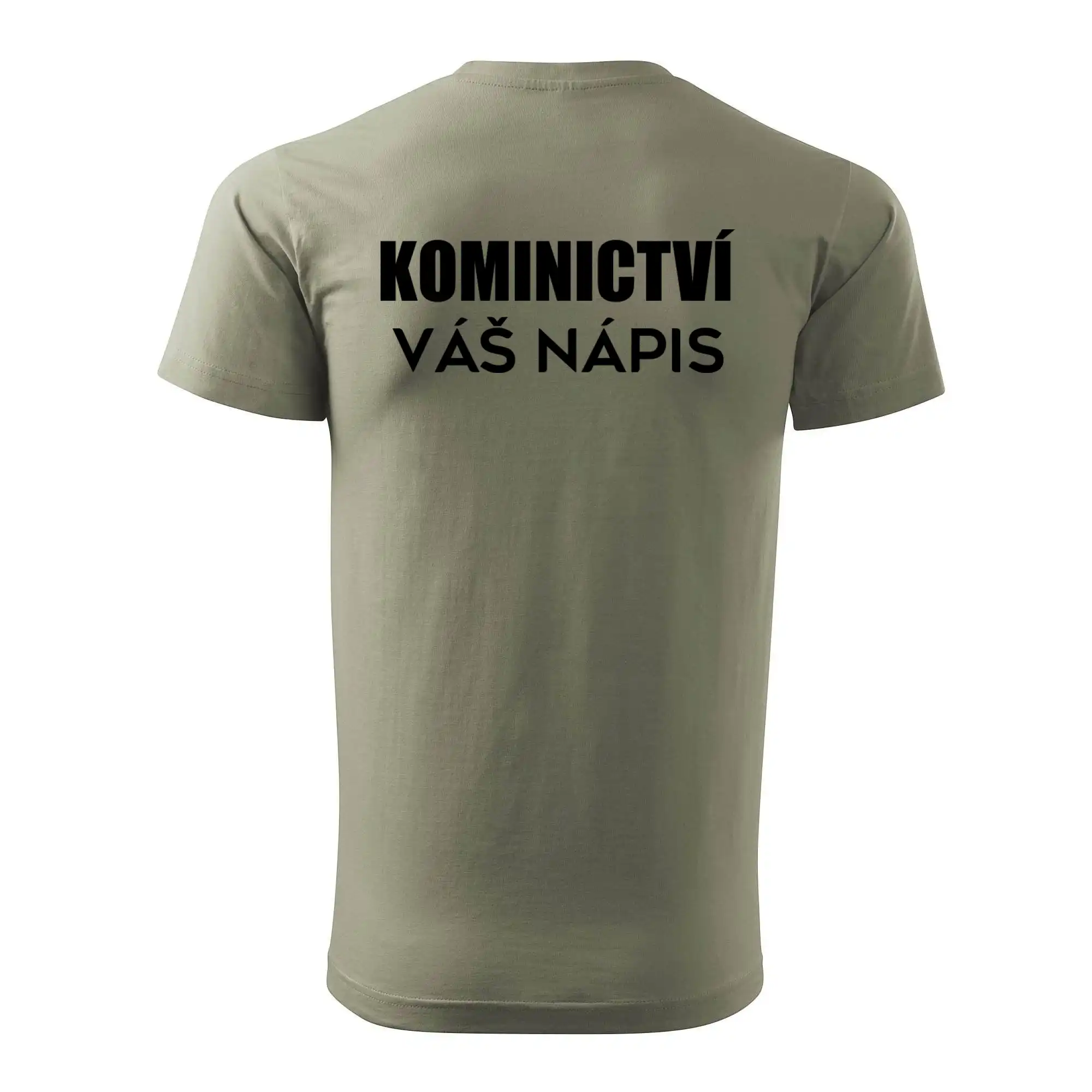 Kominík logo + nápis na zádech