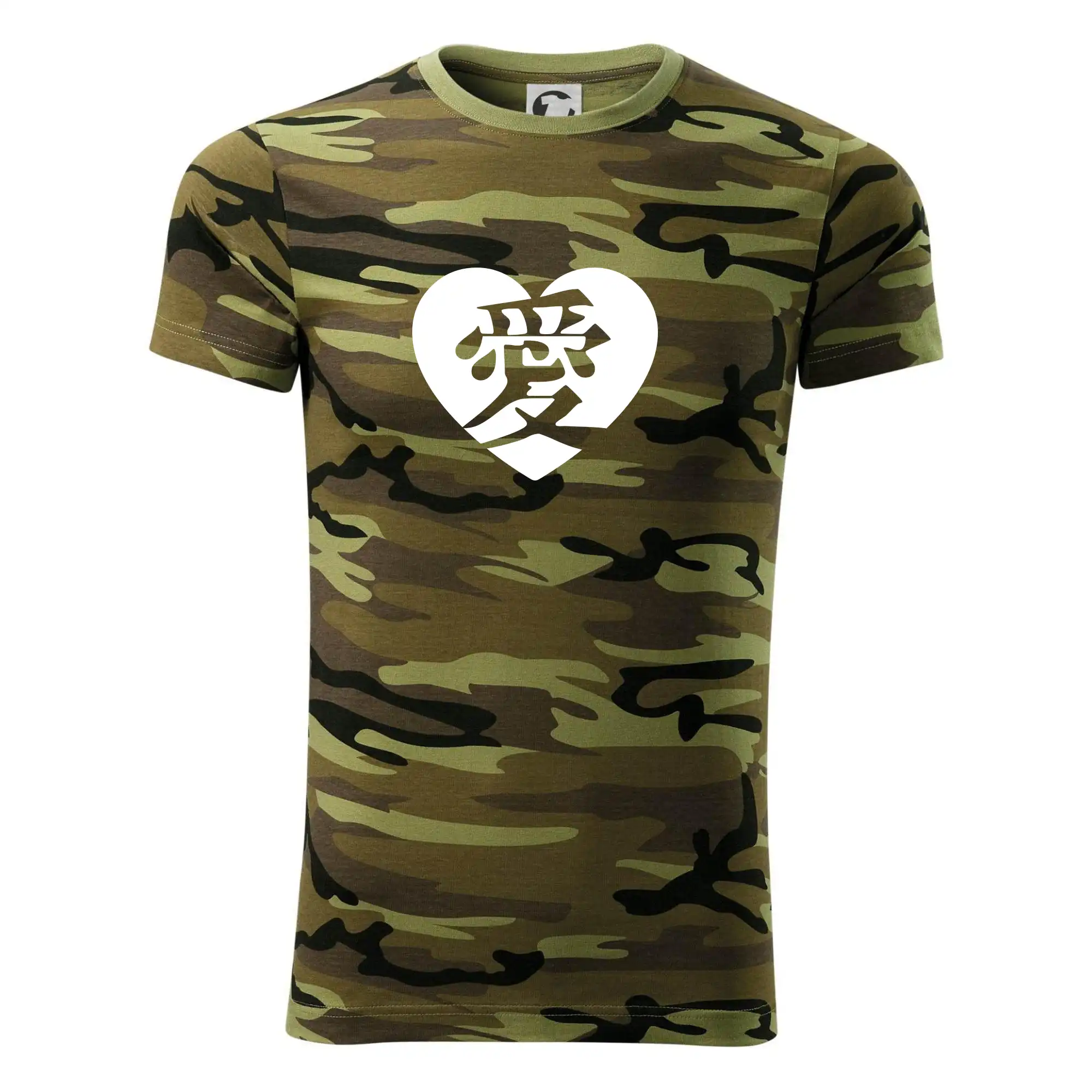 Tričká pre zamilovaných - Láska japonština čínština - Army CAMOUFLAGE
