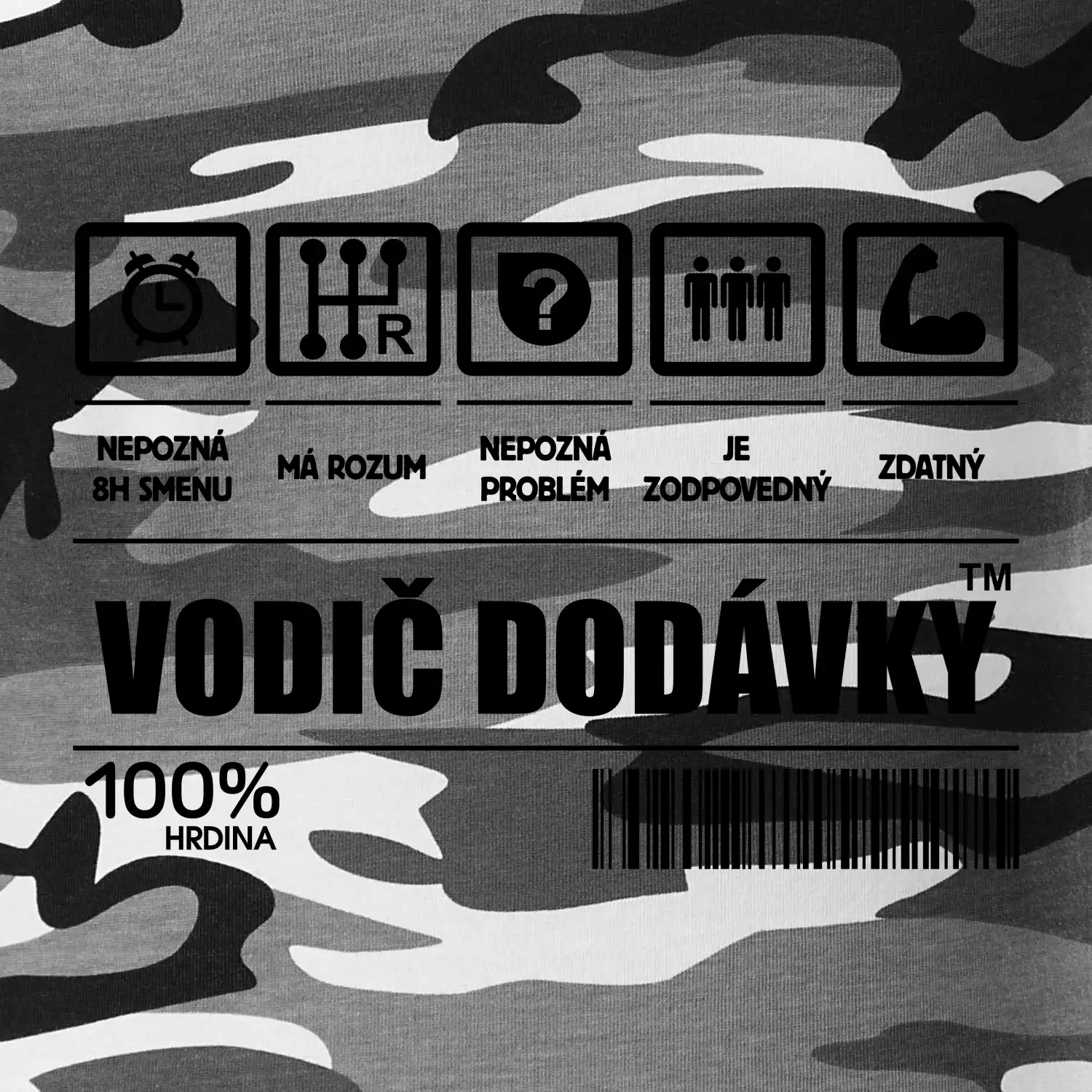 Čiarový kód - Vodič dodávky