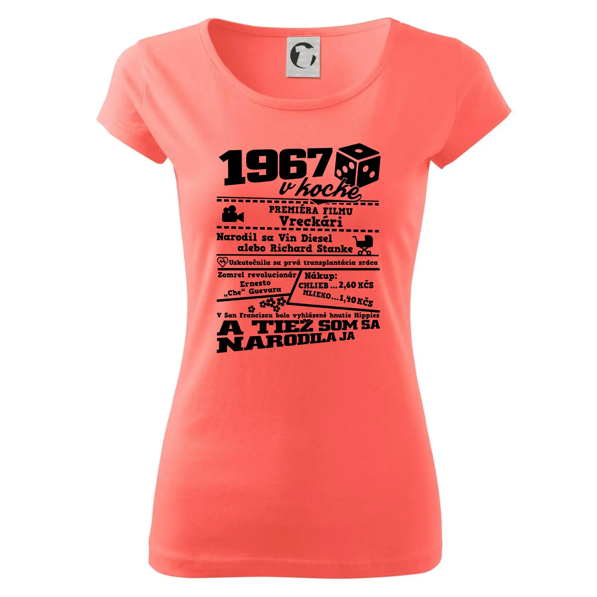 1967 v kocke - Dámske tričko Pure