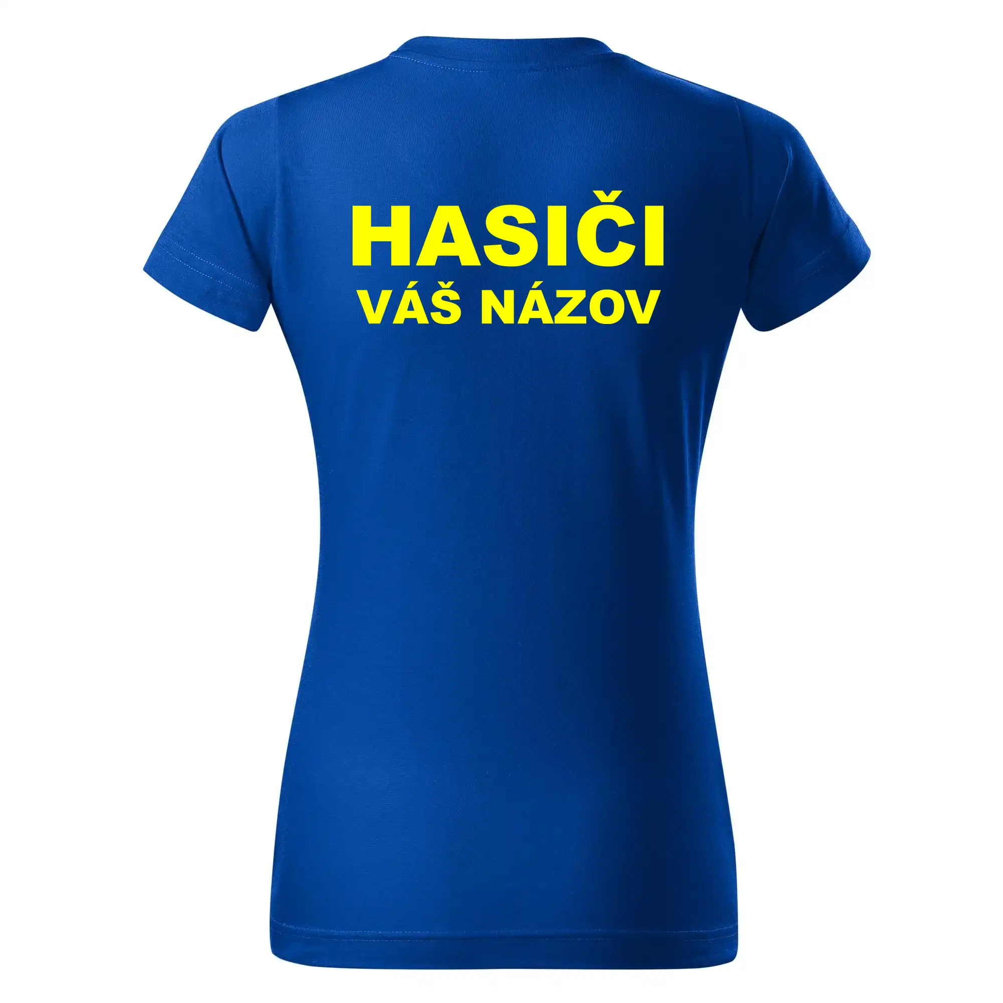 Hasiči - žltý nápis - váš názov zboru
