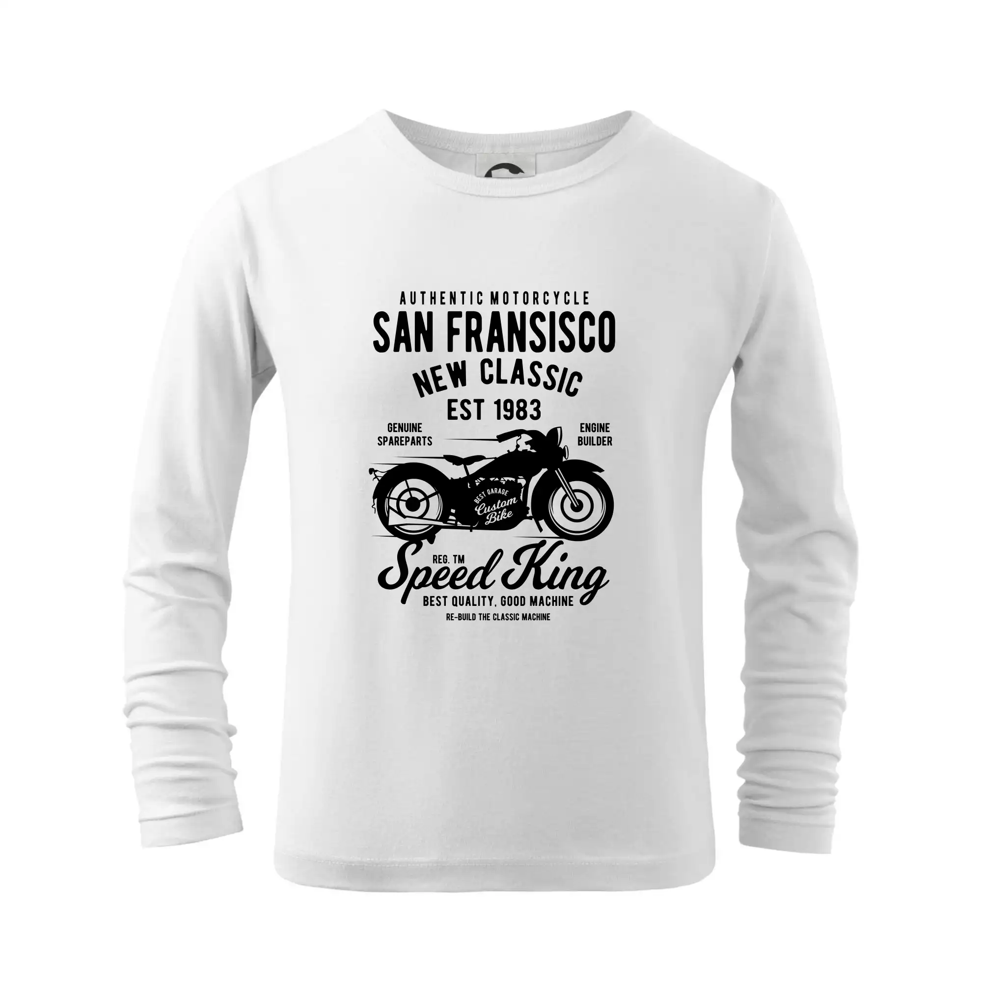 Tričká a mikiny s potlačou motoriek – pre pravých motorkárov - San Fransisco Motorcycle - Tričko detské Long Sleeve