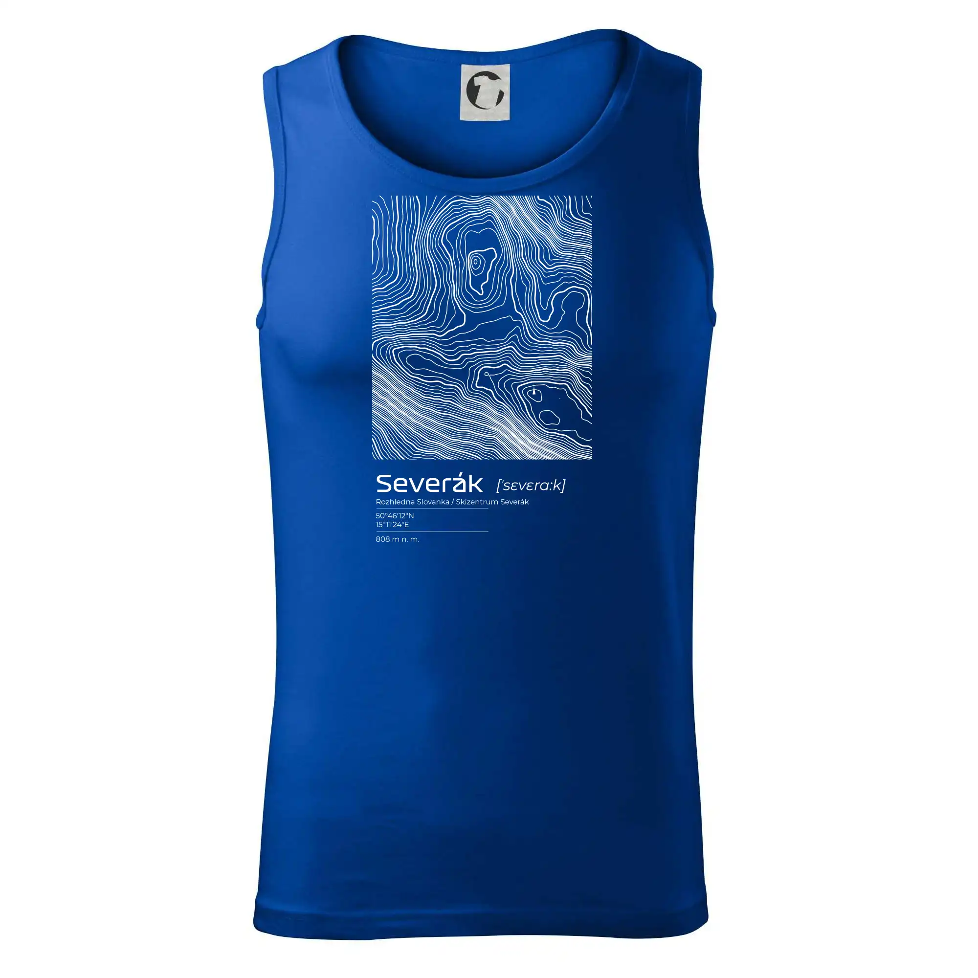 Severák - vrstevnice v obdélníku