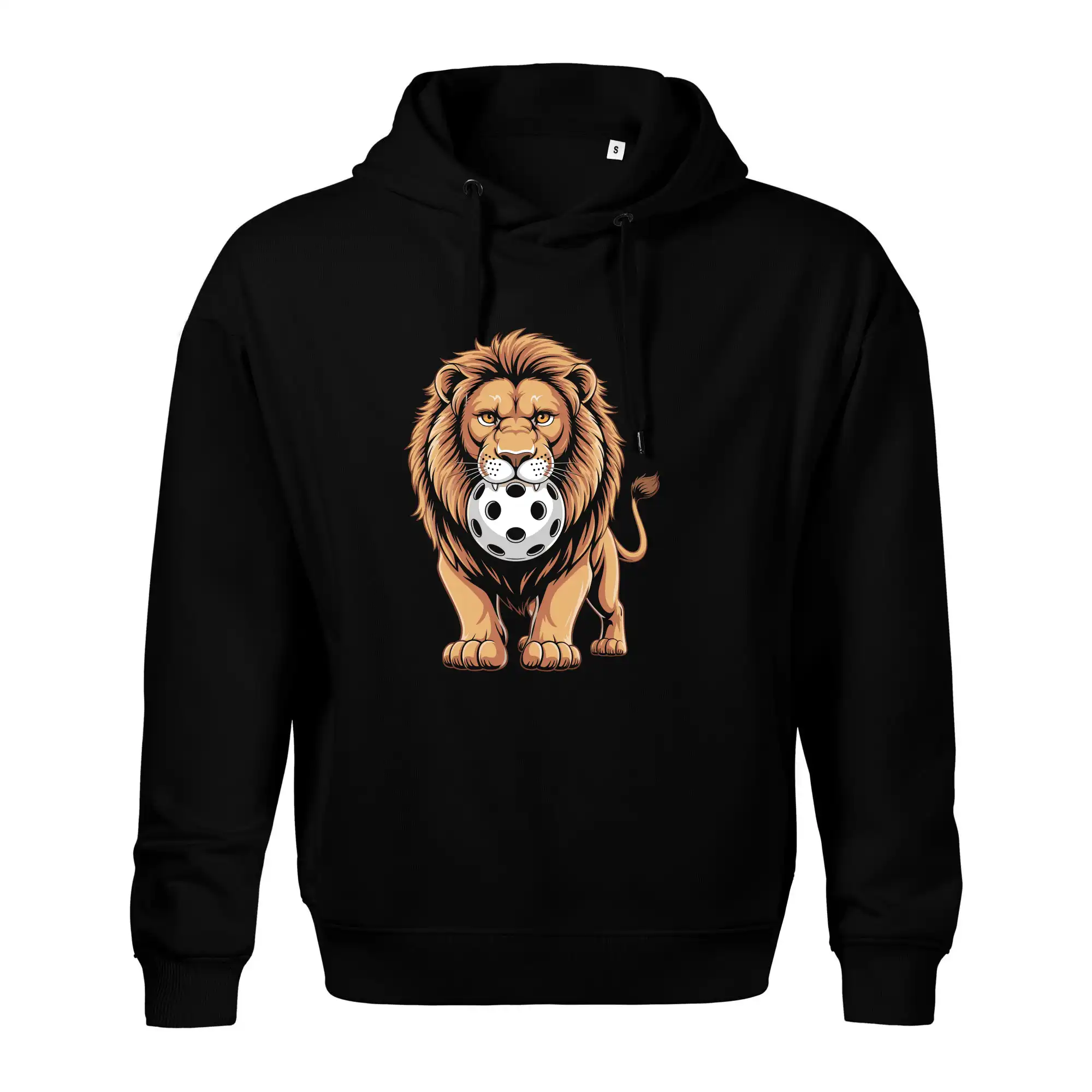 Floorball lev s míčkem v puse