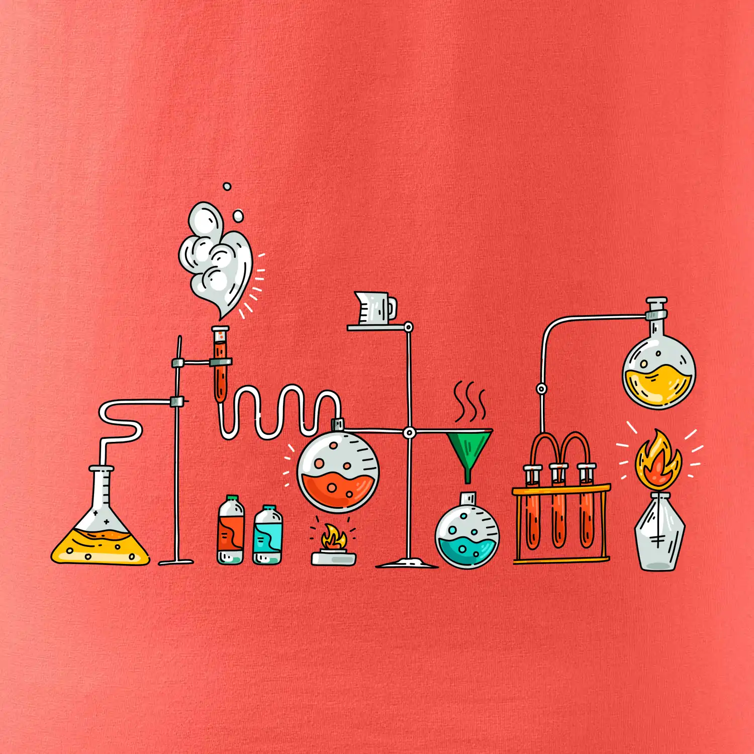 Chemická aparatura barevná