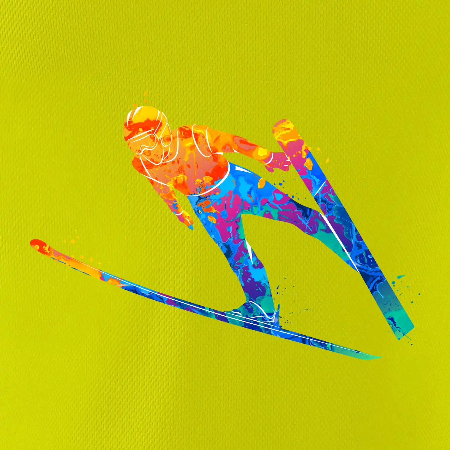 Skokan na lyžích splash