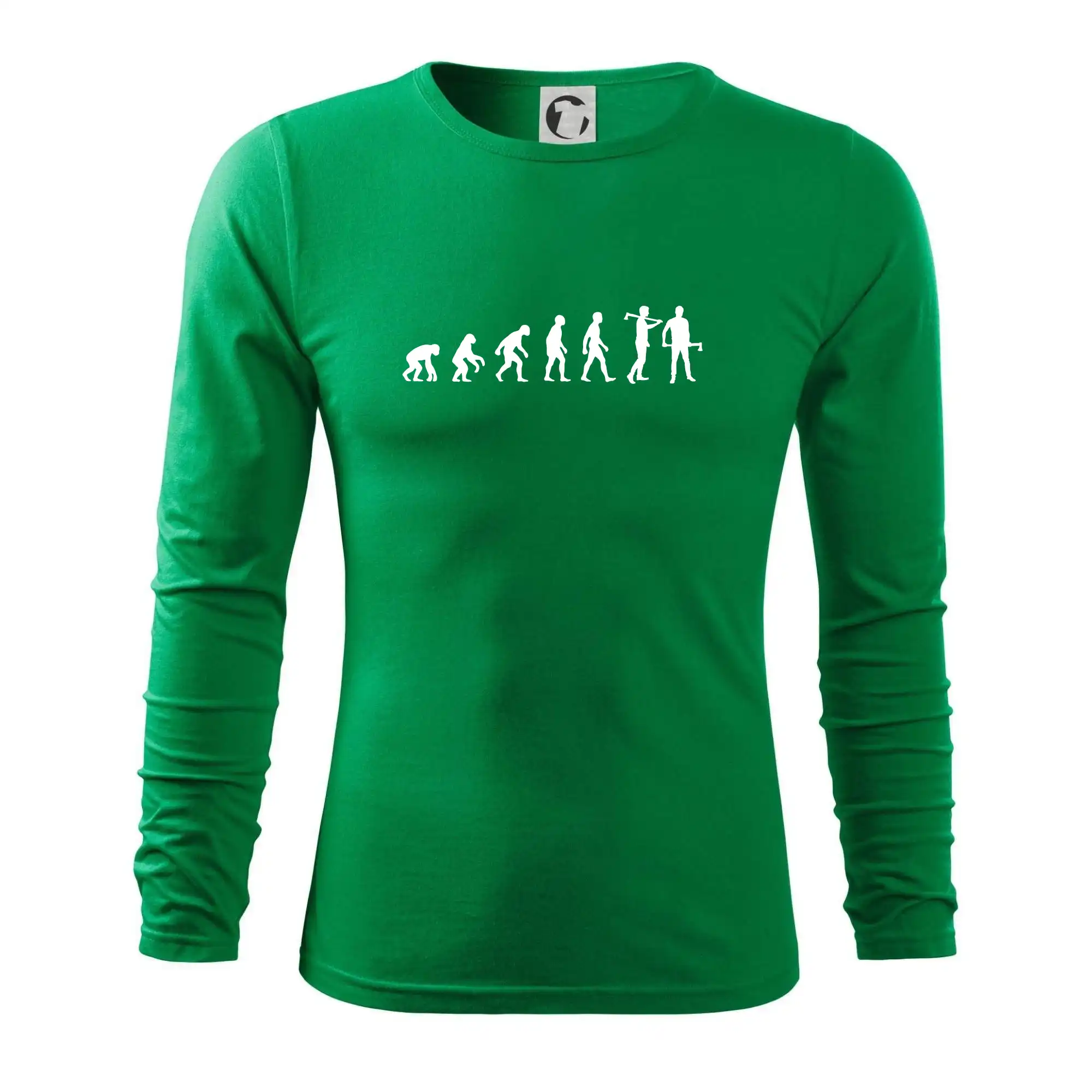 Evoluce dřevorubec - sekera