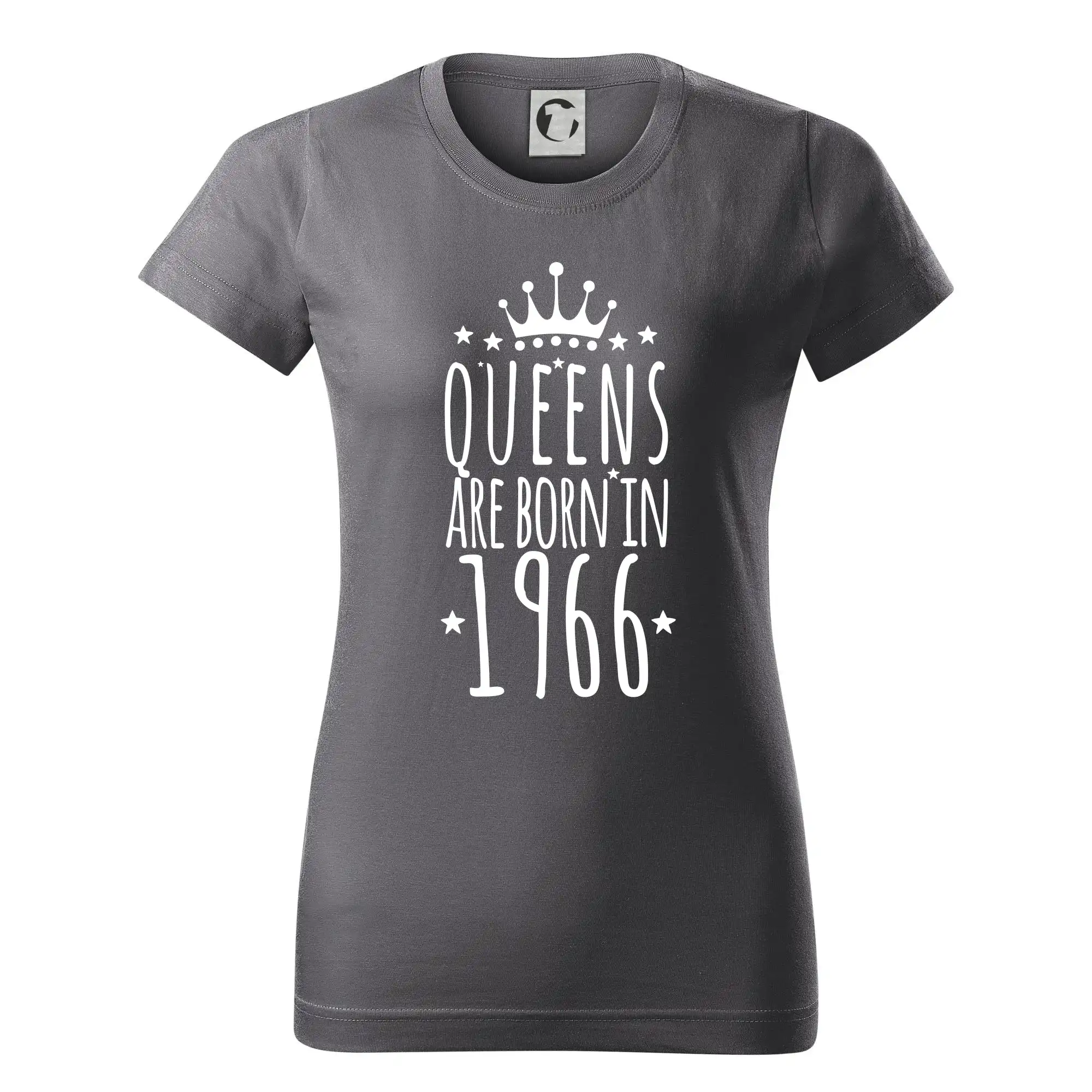 Trička s ročníkom 1996 - Queens are born in 1996 - Dámske tričko basic - ľahko voľnejšie a dlhšie