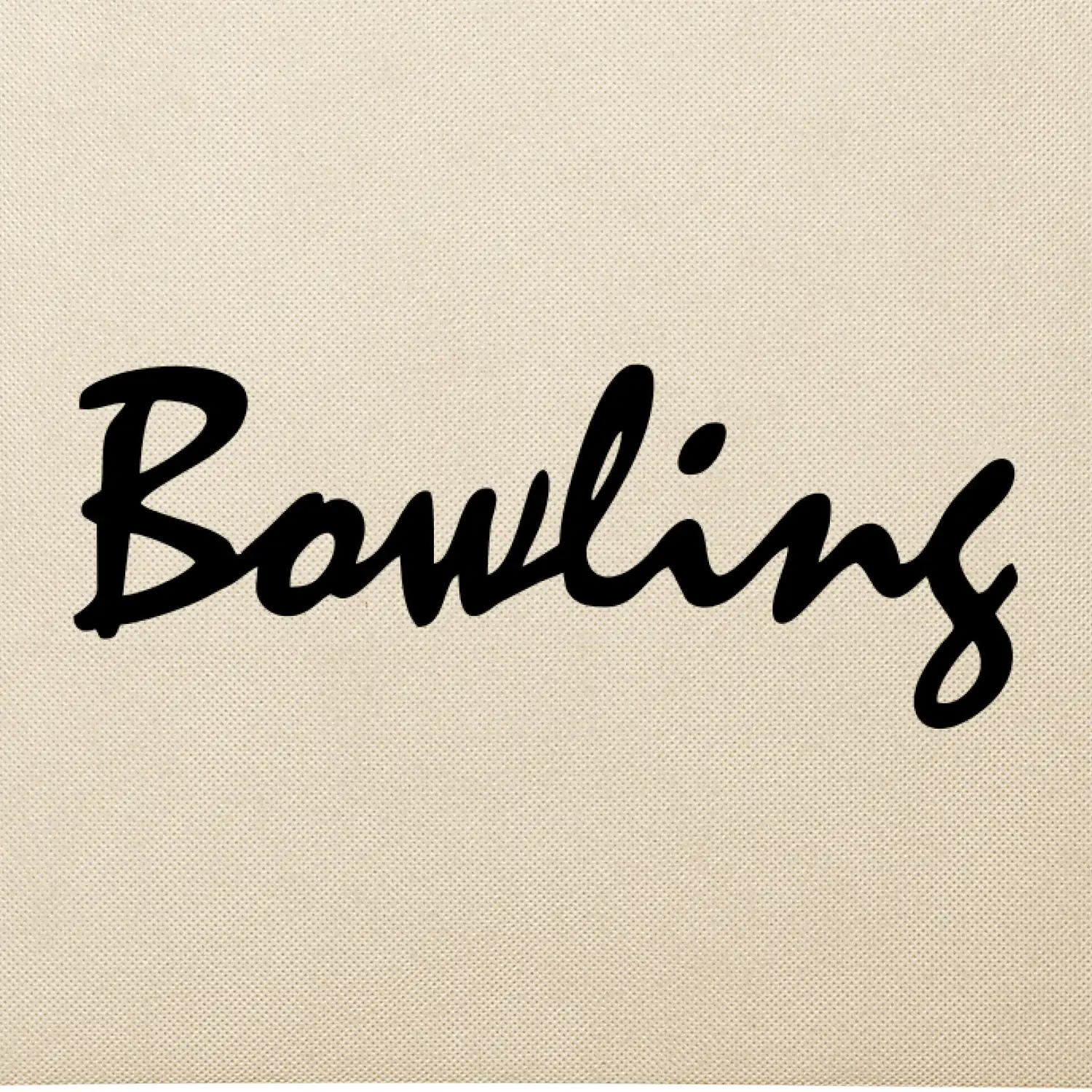 Bowling nápis psací