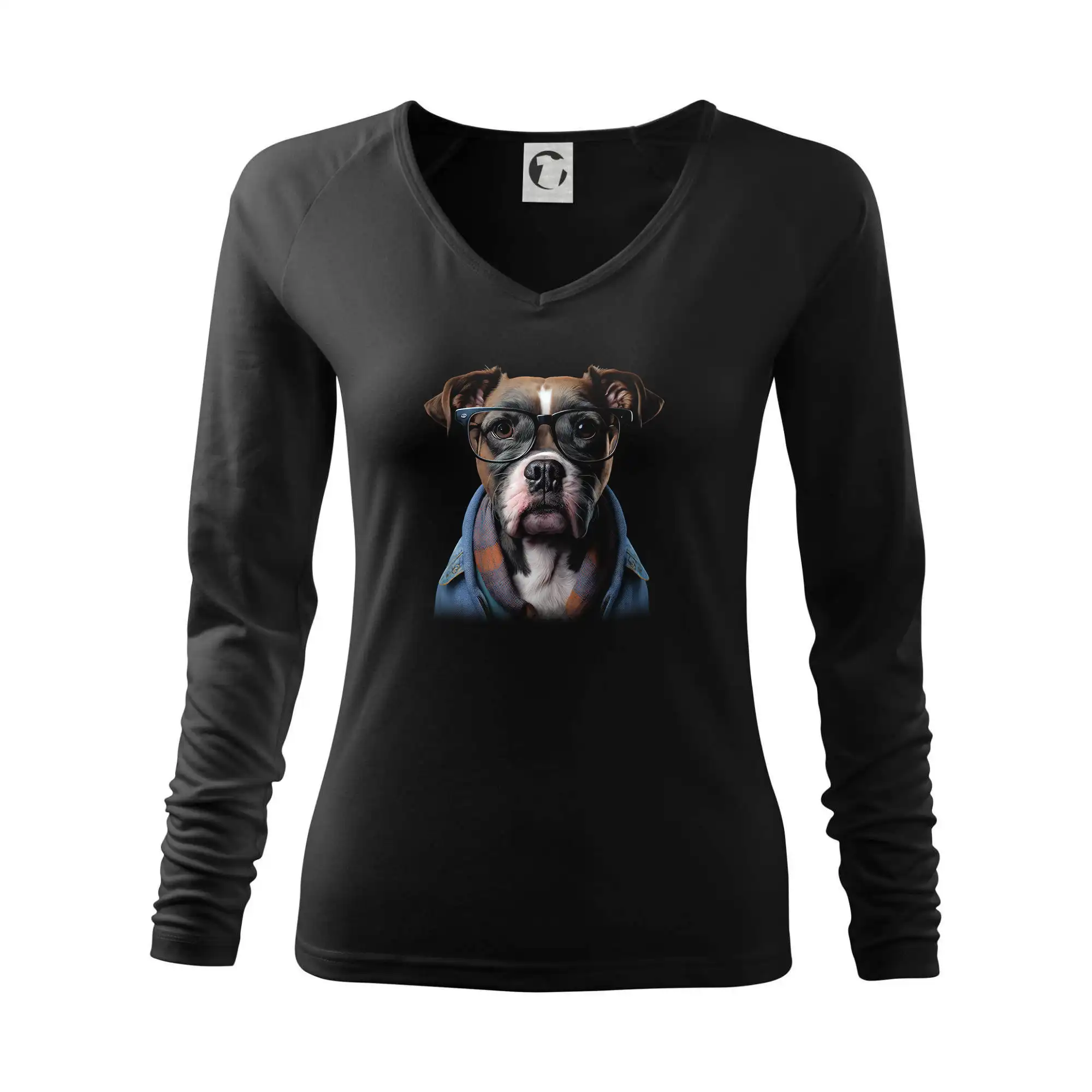 Ostatné psie plemená - Boxer v mikině - Tričko dámske Elegance