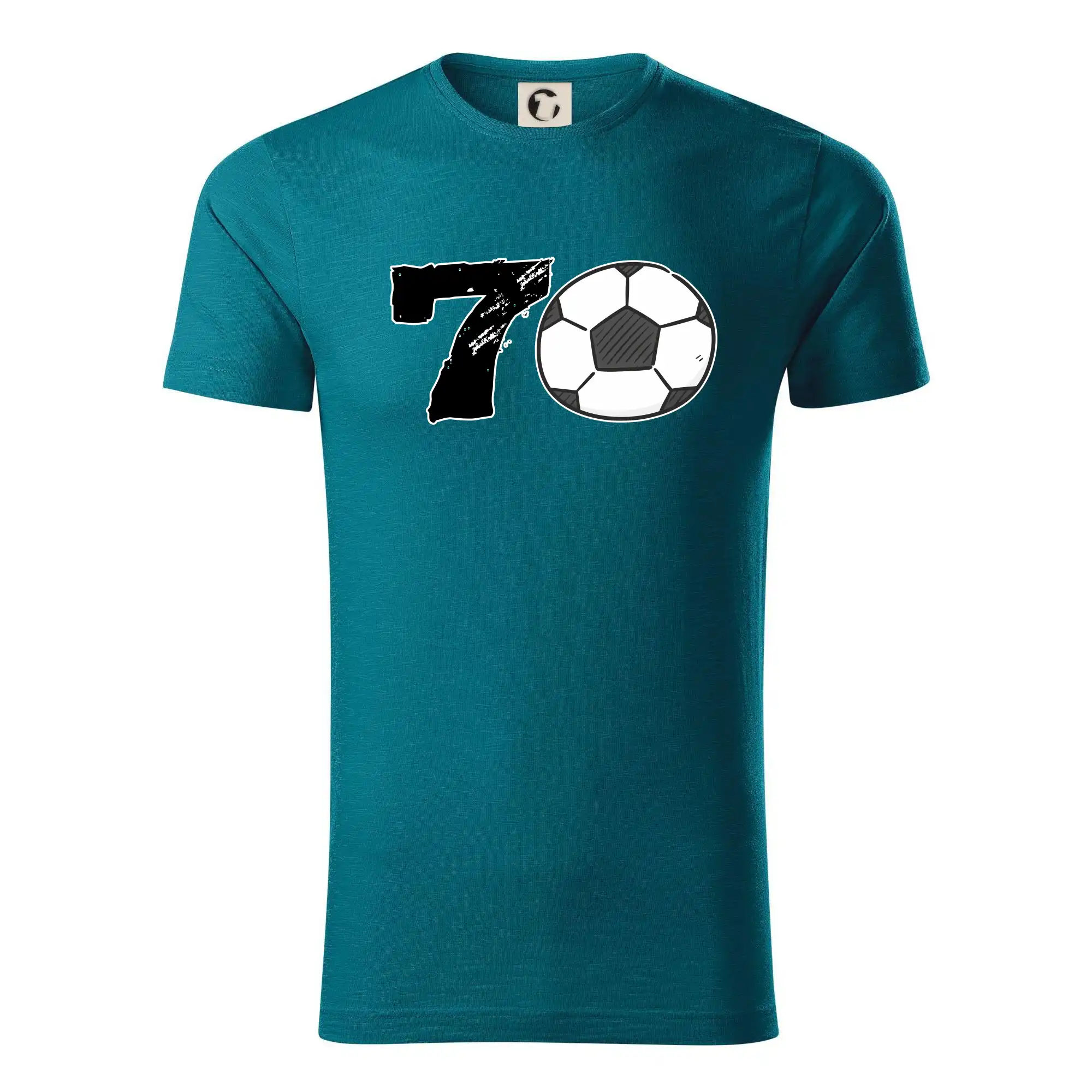 Tričká pre futbalistov - Futbal okrúhle narodeniny 70 - Tričko z organickej bavlny