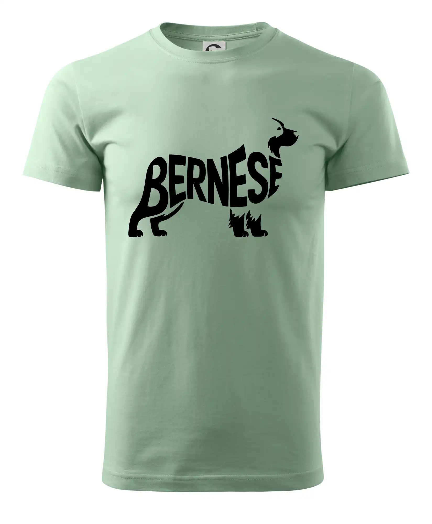 Bernese Mountain Dog nápis v těle