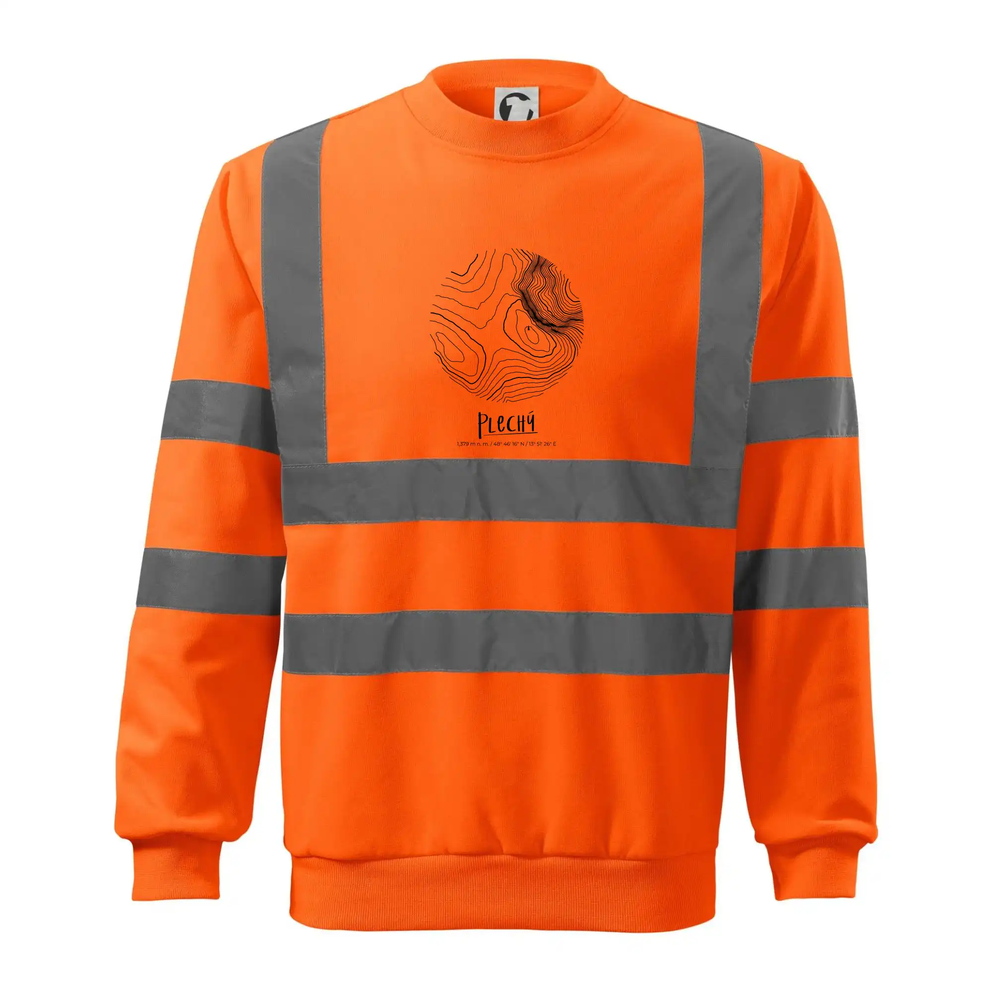 Plechý - vrstevnice v kruhu