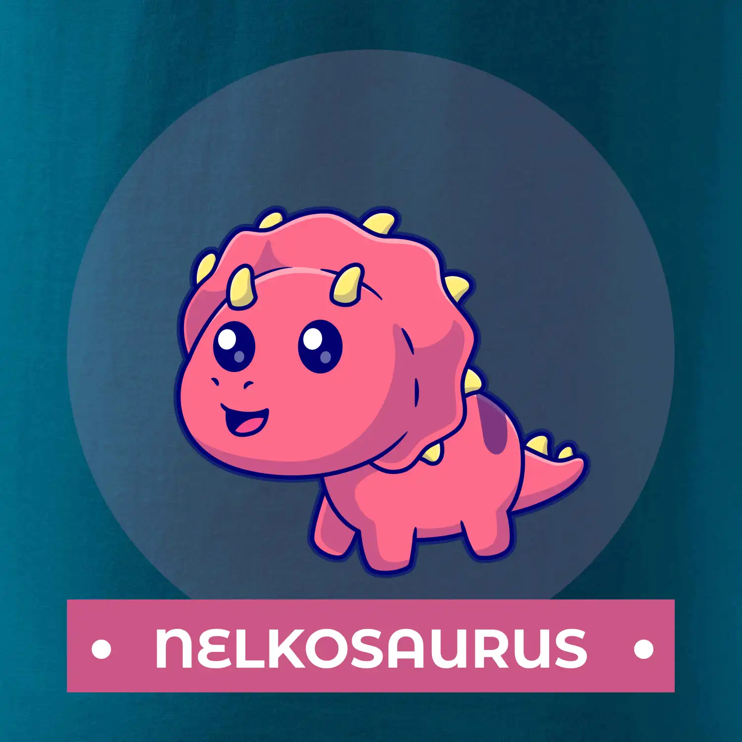 Dinosaurie mená - růžový dinosaurus SK