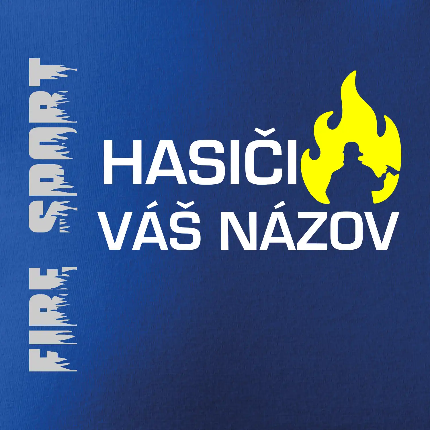 Hasiči - Váš názov - FLUO + Reflexná potlač