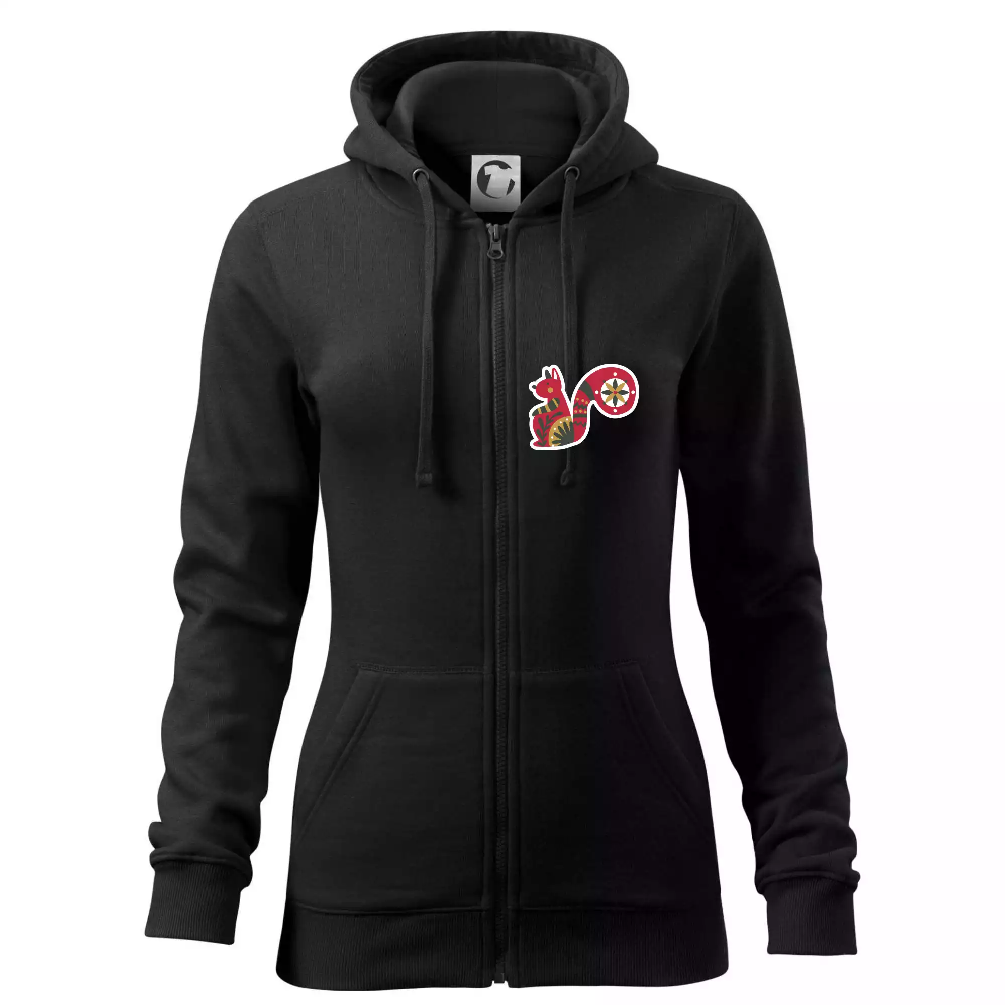 Folklor na prsu veverka