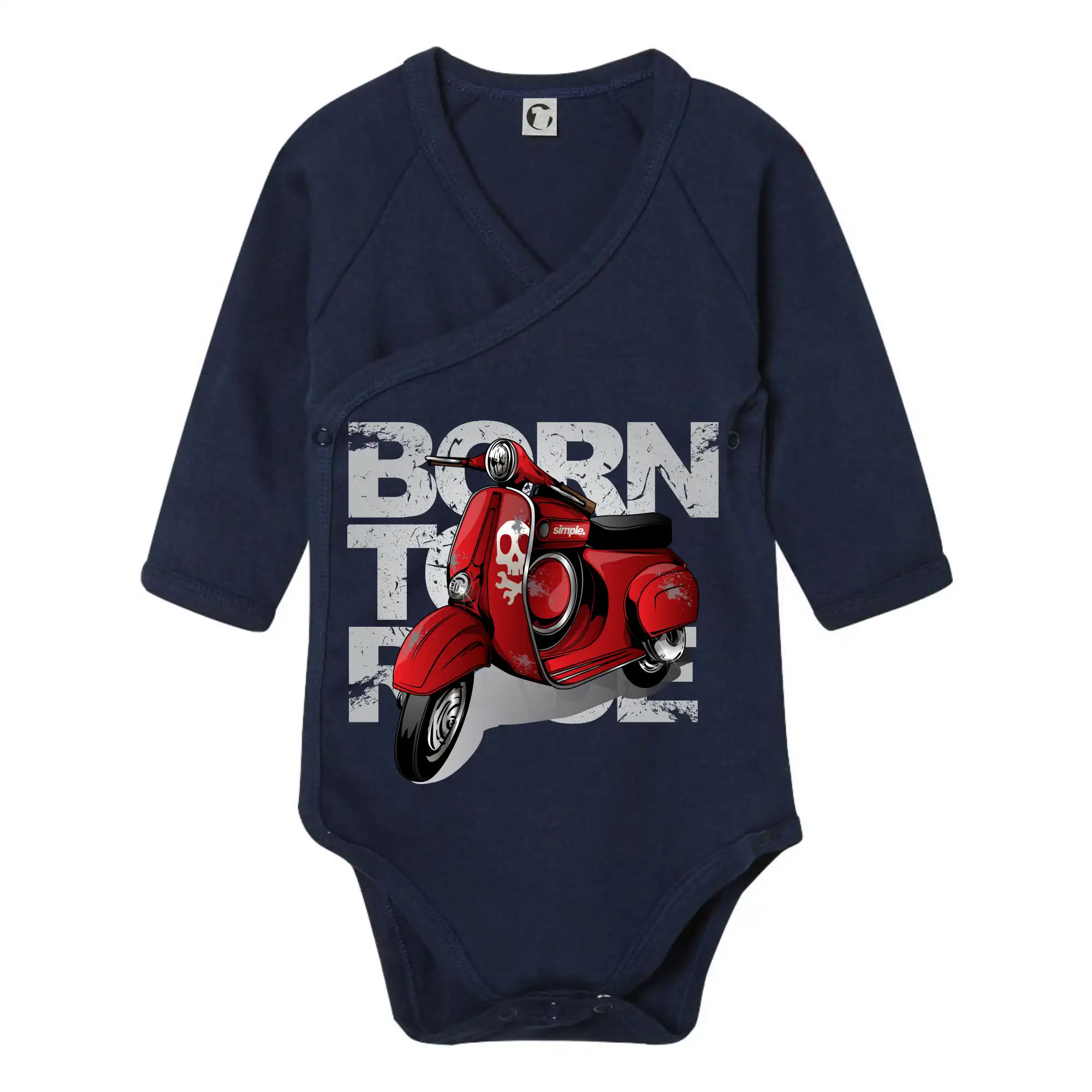 Scooter born to ride red