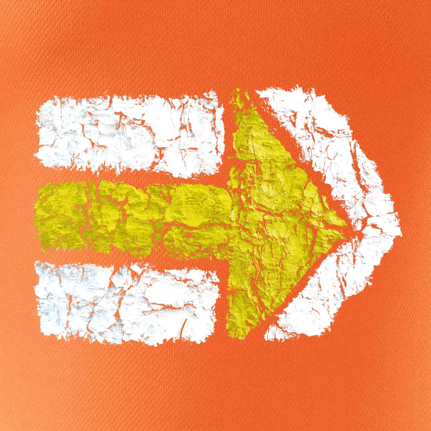 Párová turistická značka žlutá