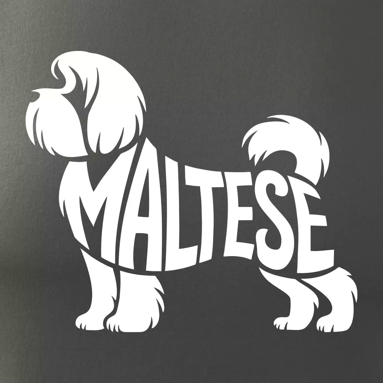 Maltézský psík nápis v těle