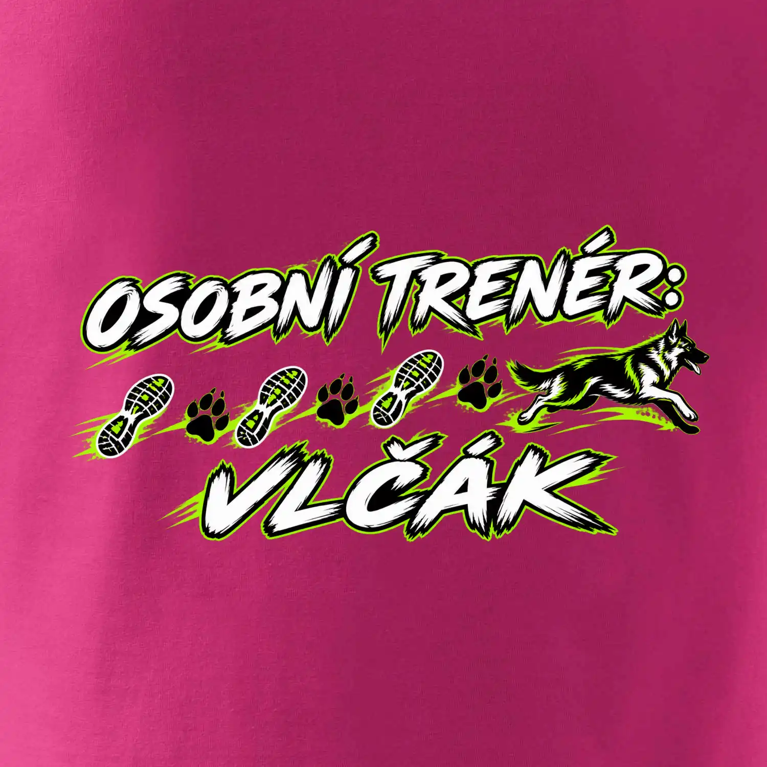 Osobní trenér vlčák - běžecký motiv
