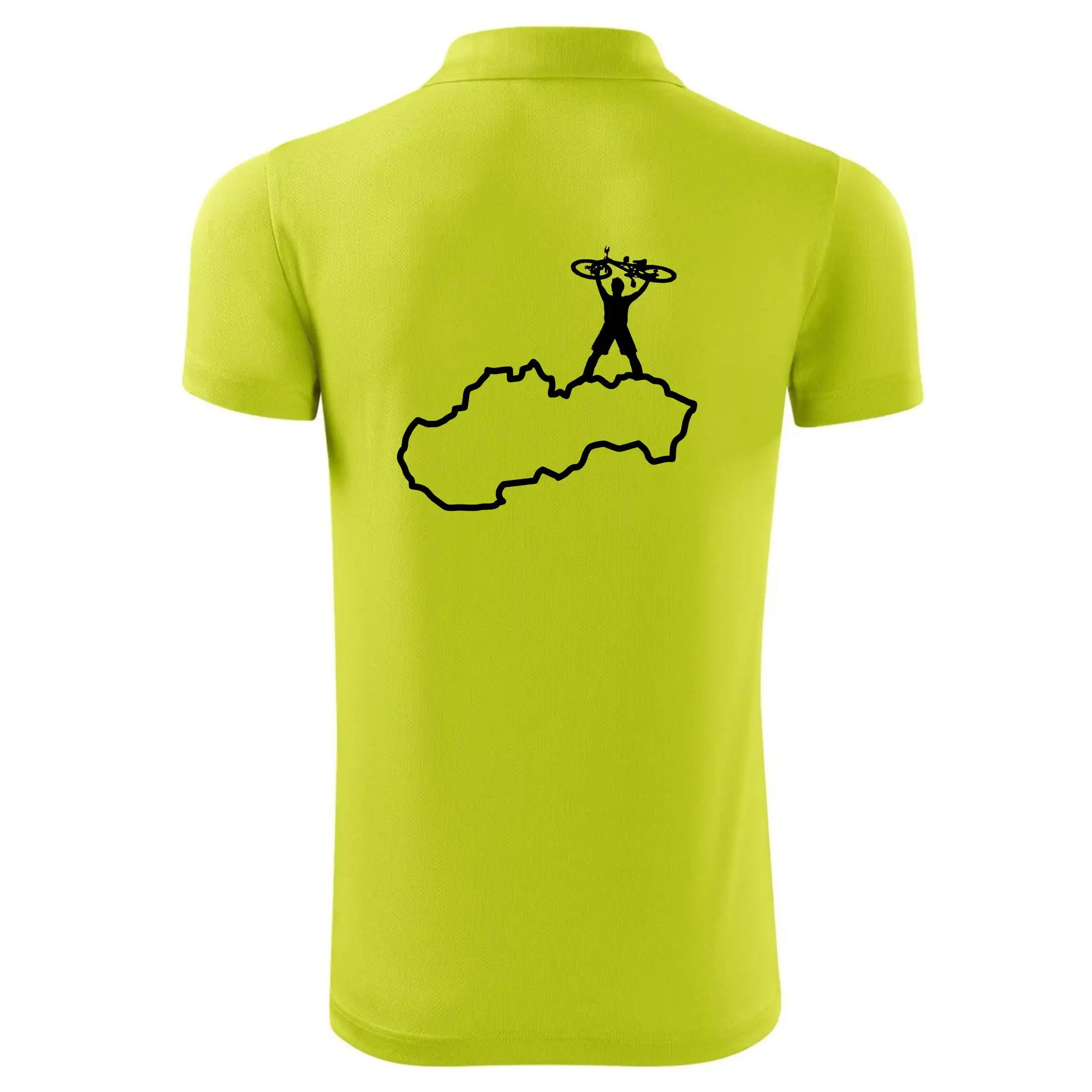 Mapa Slovenska - cyklista