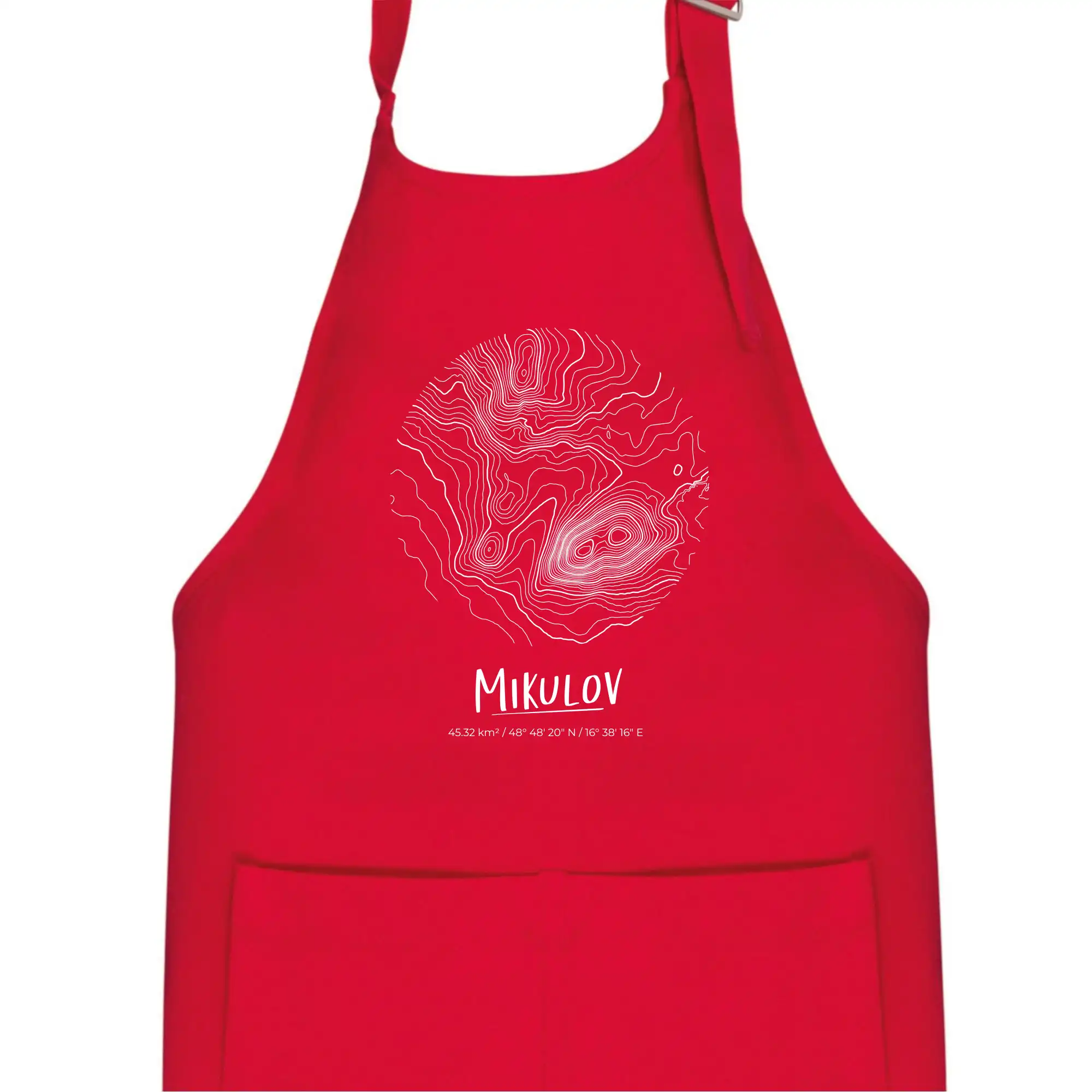 Mikulov - vrstevnice v kruhu