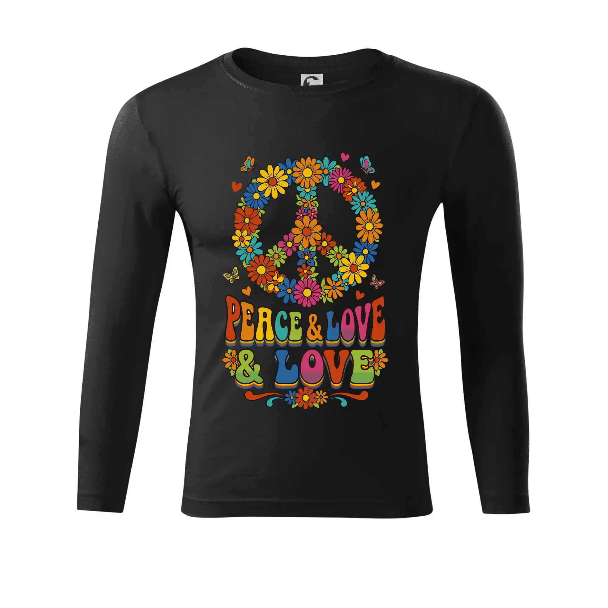 Peace and love - na výšku s květy